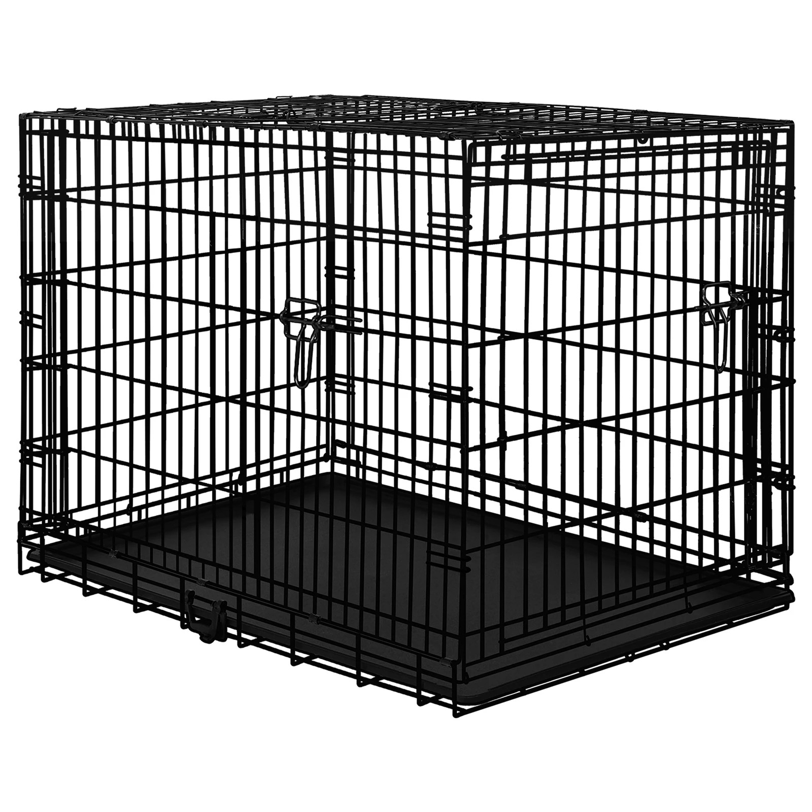 1 Beastie Dog Cage 24 inch Large Pet Crate Kennel Cat Metal Playpen Foldable - Black, 1 of 8