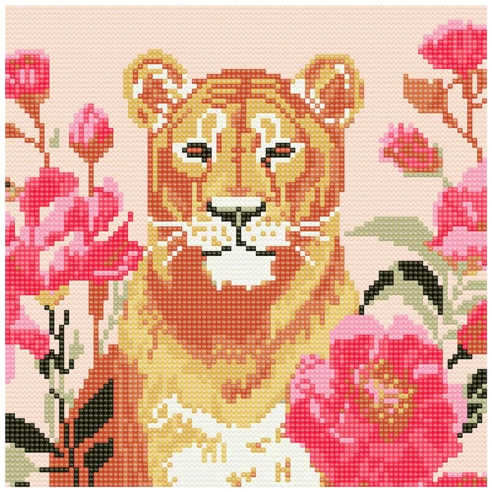 2 Craftsmart Crystal Canvas 28x28 Lion, 2 of 2