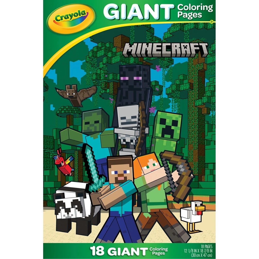 1 Crayola Giant Coloring Pages - Minecraft, 1 of 4
