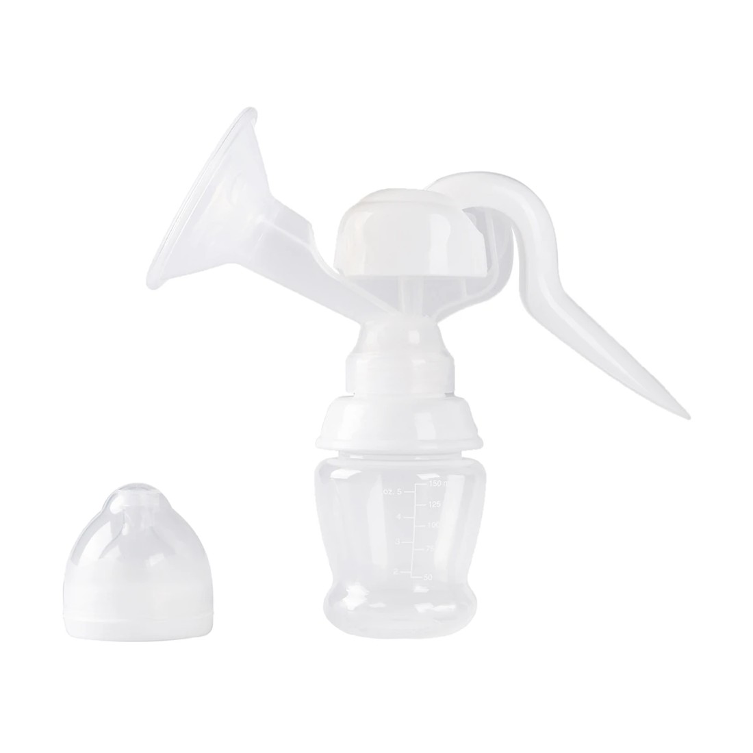 1 White Manual Breast Pump, 1 of 3