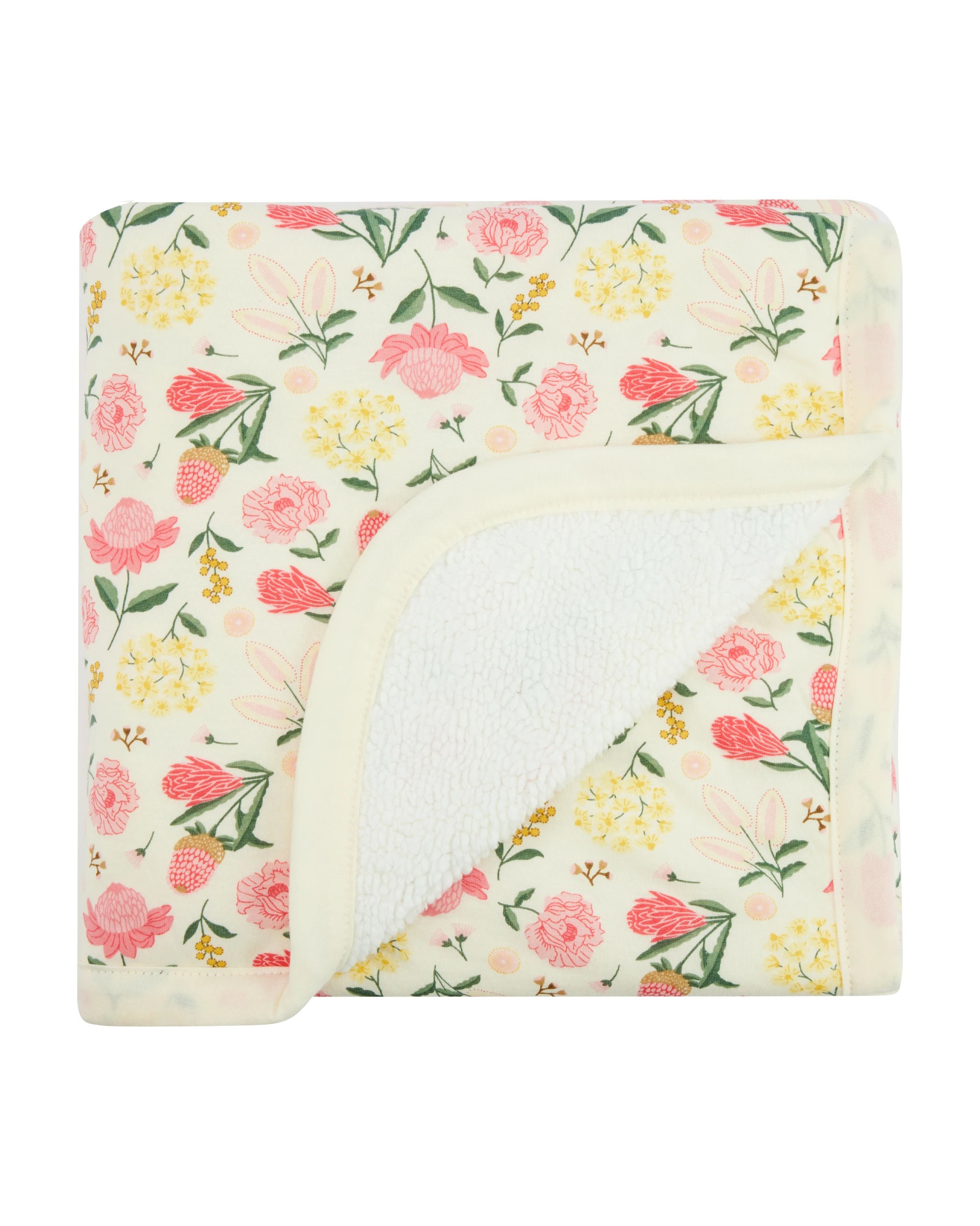 1 Jersey Plush Blanket - Flower, 1 of 4