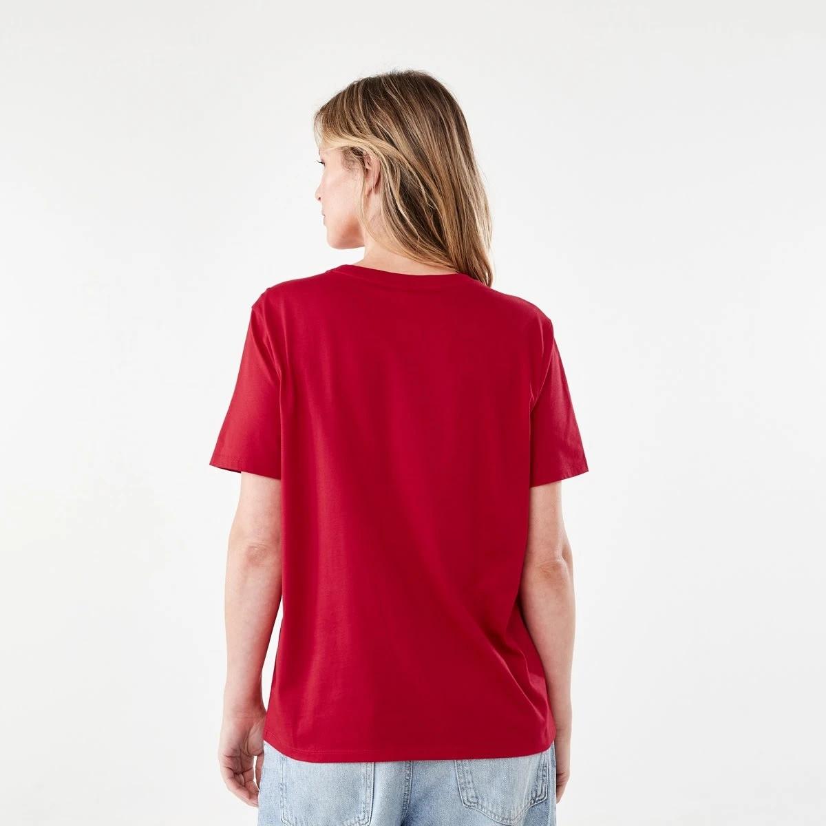 3 Short Sleeve Australian Cotton T-shirt DEEP CHERRY, 3 of 5