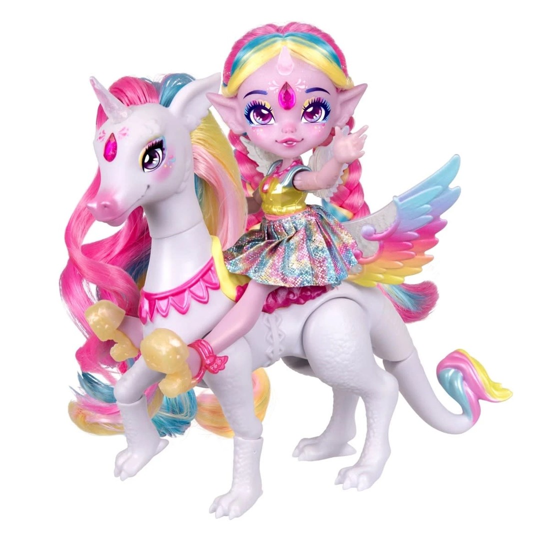 3 Magic Mixies Pixlings and Pegacorn Pack - Unia the Unicorn Pixling and Rainbow Star the Pegacorn Pet, 3 of 10