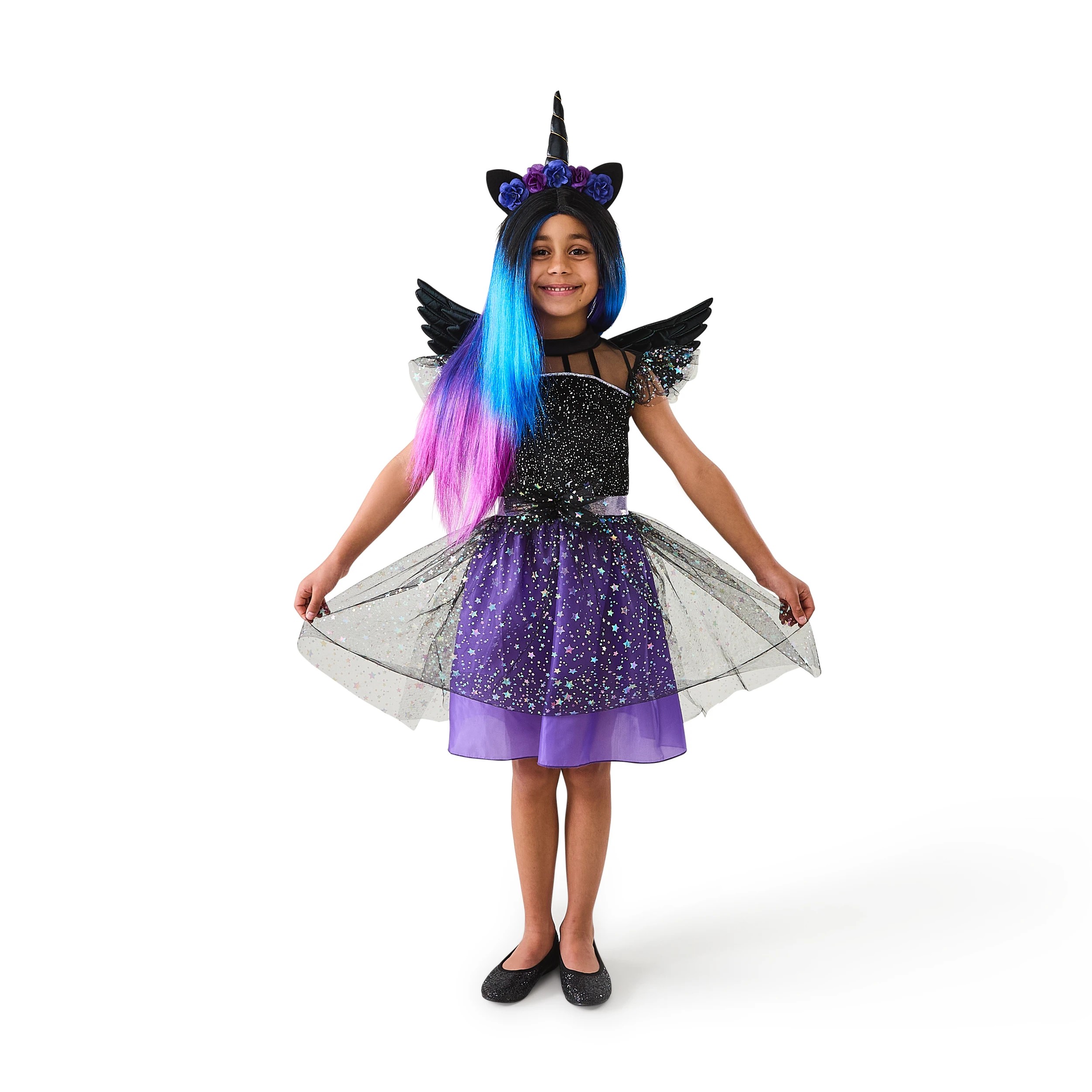 2 4 Piece Dark Unicorn Costume - Ages 6-8, 2 of 10
