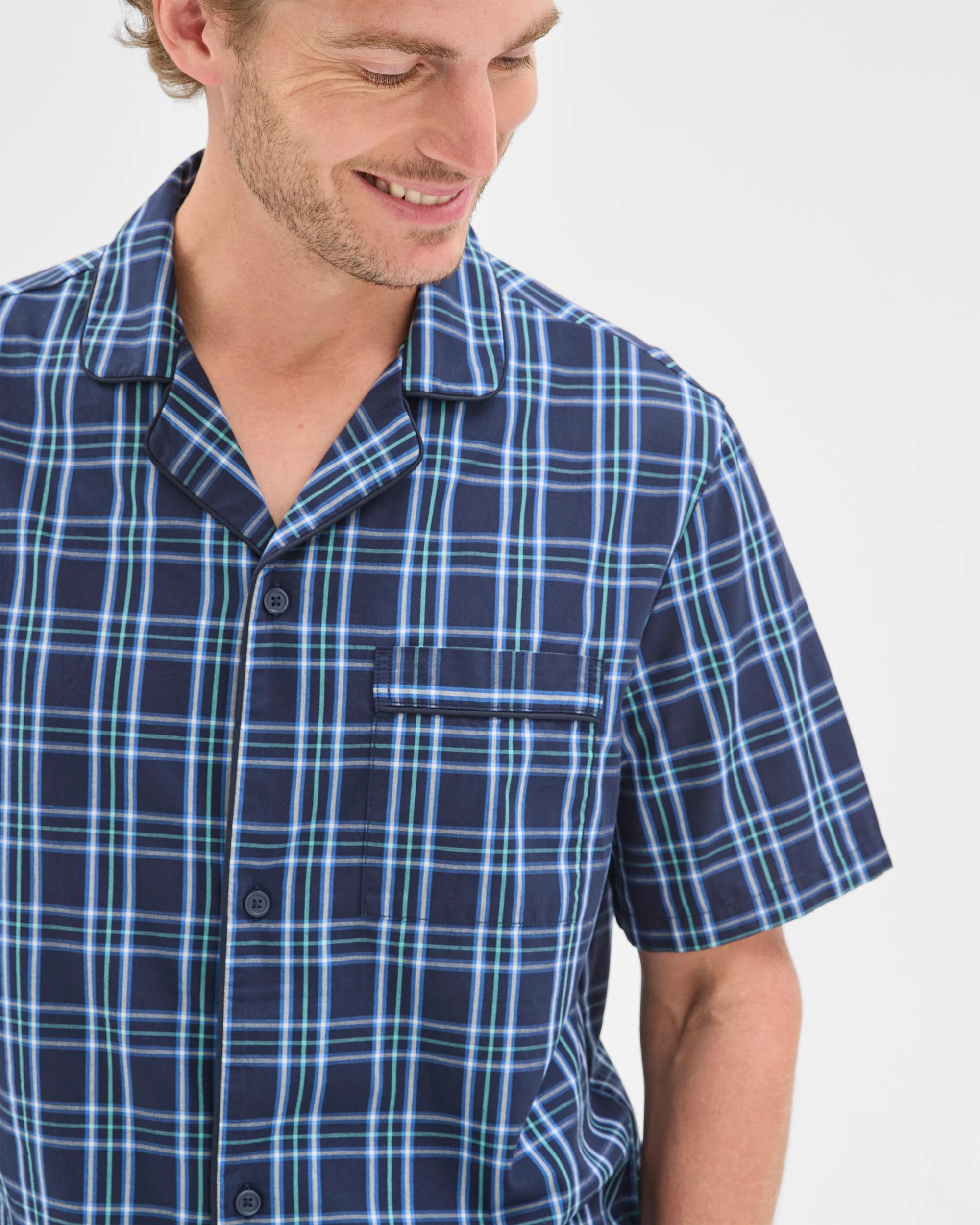 3 Maxx Woven Poplin Pyjama Set NAVY, 3 of 7