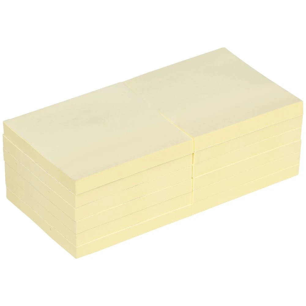 3 J.Burrows Stick-It Notes 76x76mm Yellow 12 Pack, 3 of 3