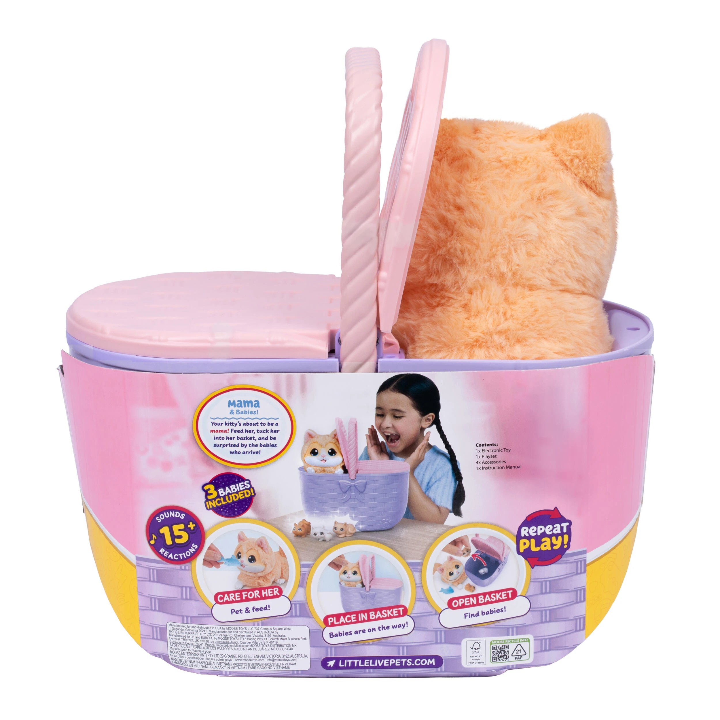 2 Little Live Pets Mama Surprise Kittens Playset, 2 of 7