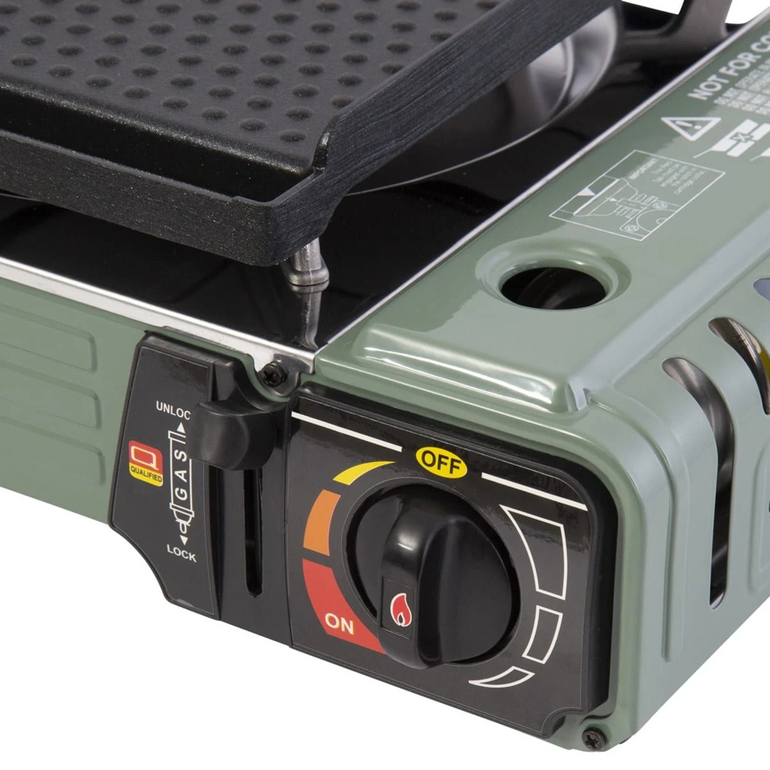 7 Halo Peak Butane Twin Burner Stove with Hotplate, 7 of 9