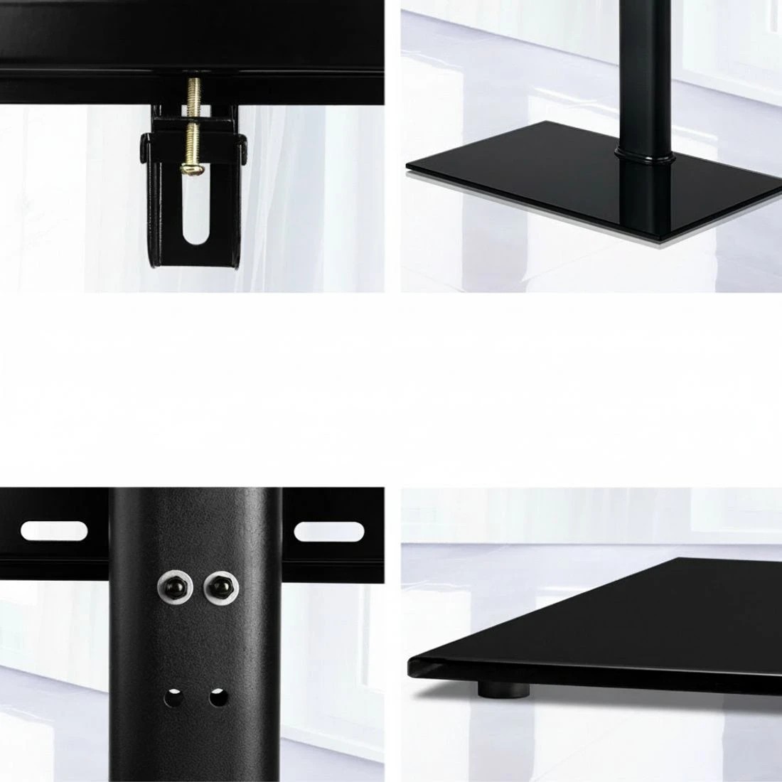 5 Artiss TV Stand Mount Bracket for 32"-70" LED LCD Swivel Tabletop Desktop Plasma - Black, 5 of 7