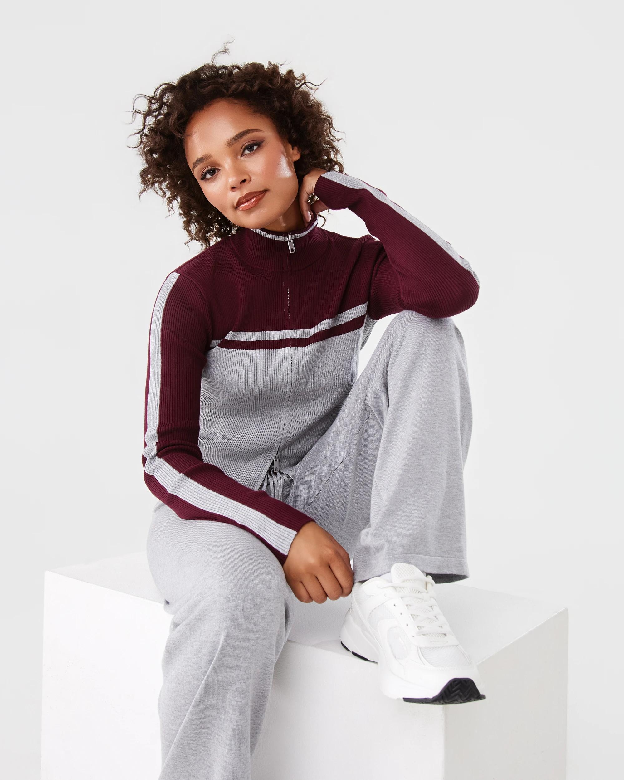 7 True Knit Stripe Tie Up Pants Grey Marle, 7 of 9