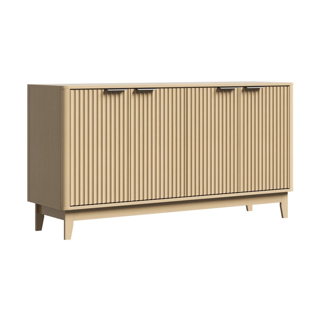6 Oikiture Buffet Sideboard Cabinet 4 Doors
 - Natural, 6 of 10