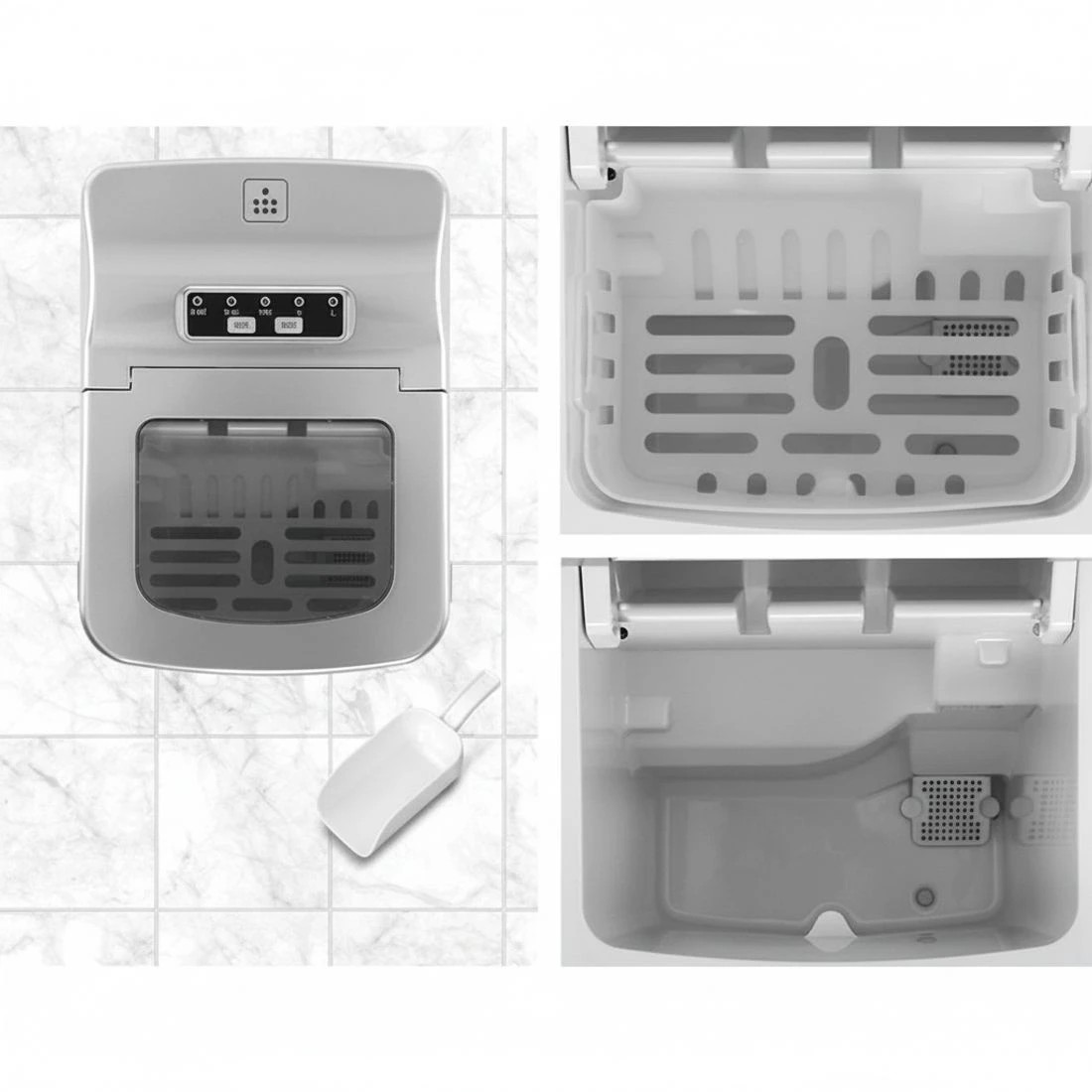 5 Devanti 12kg Ice Maker Machine - Silver, 5 of 8