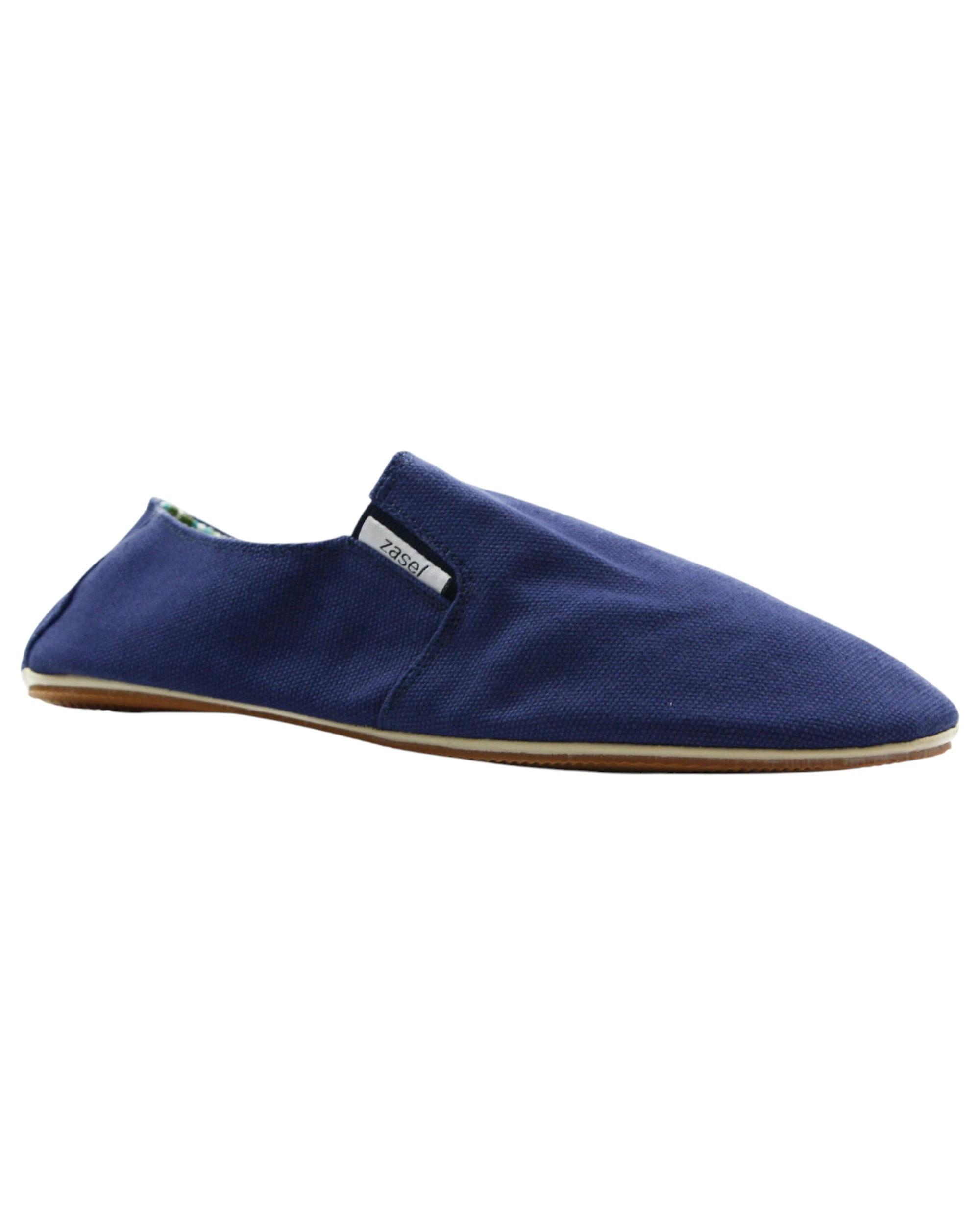 2 Zasel Mens Cotton Canvas Shoes NAVY, 2 of 2