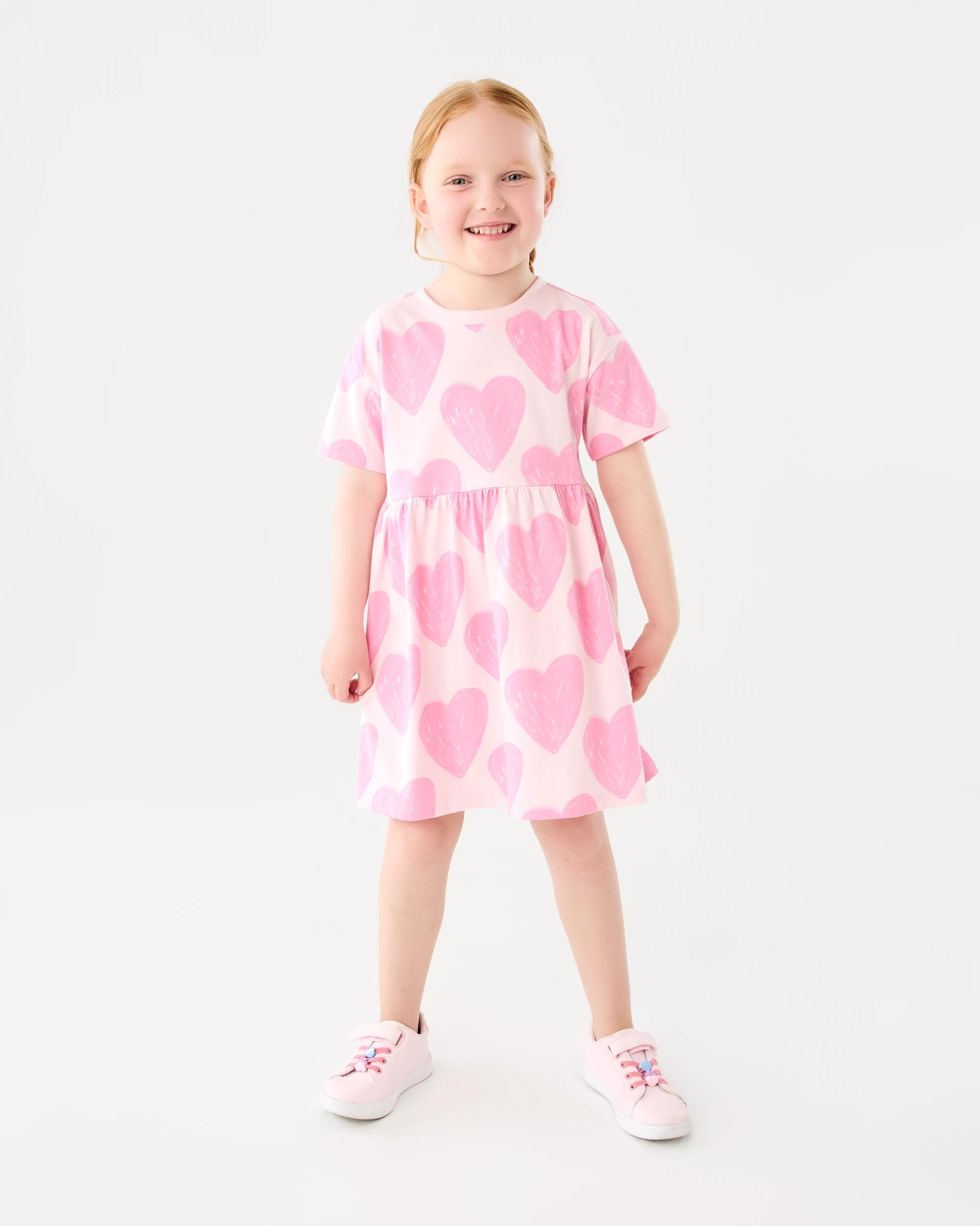 6 Jersey Dress Pnk Hrts, 6 of 7