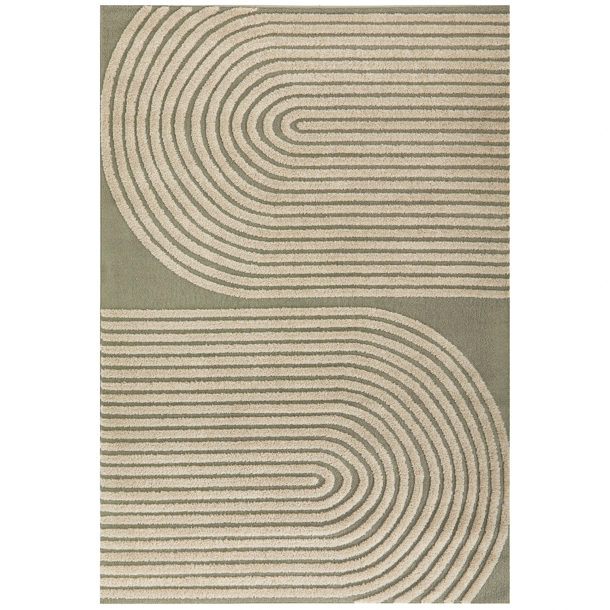 2 Common Ground Rugs Starlet Abbey 330x240cm - Extra Large Floor Rug - Green, 2 of 7