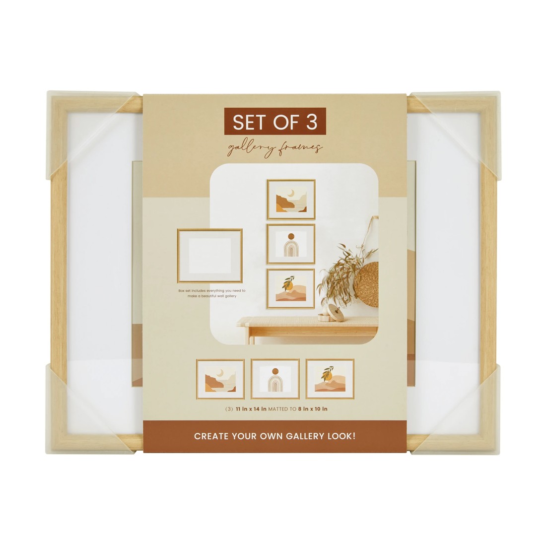 5 3 Piece Gallery Set - Oak, 5 of 6