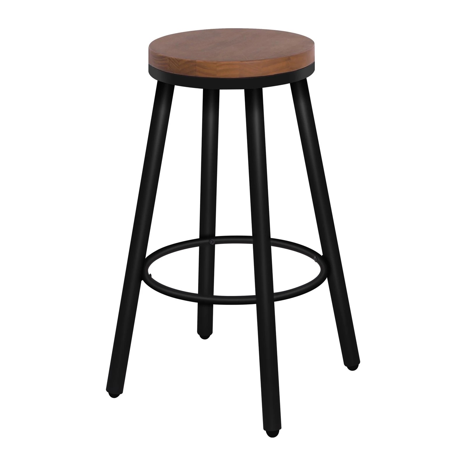 2 Alfordson 4x Bar Stools Retro Kitchen Vintage Chair Industrial Rocio - Black, 2 of 10