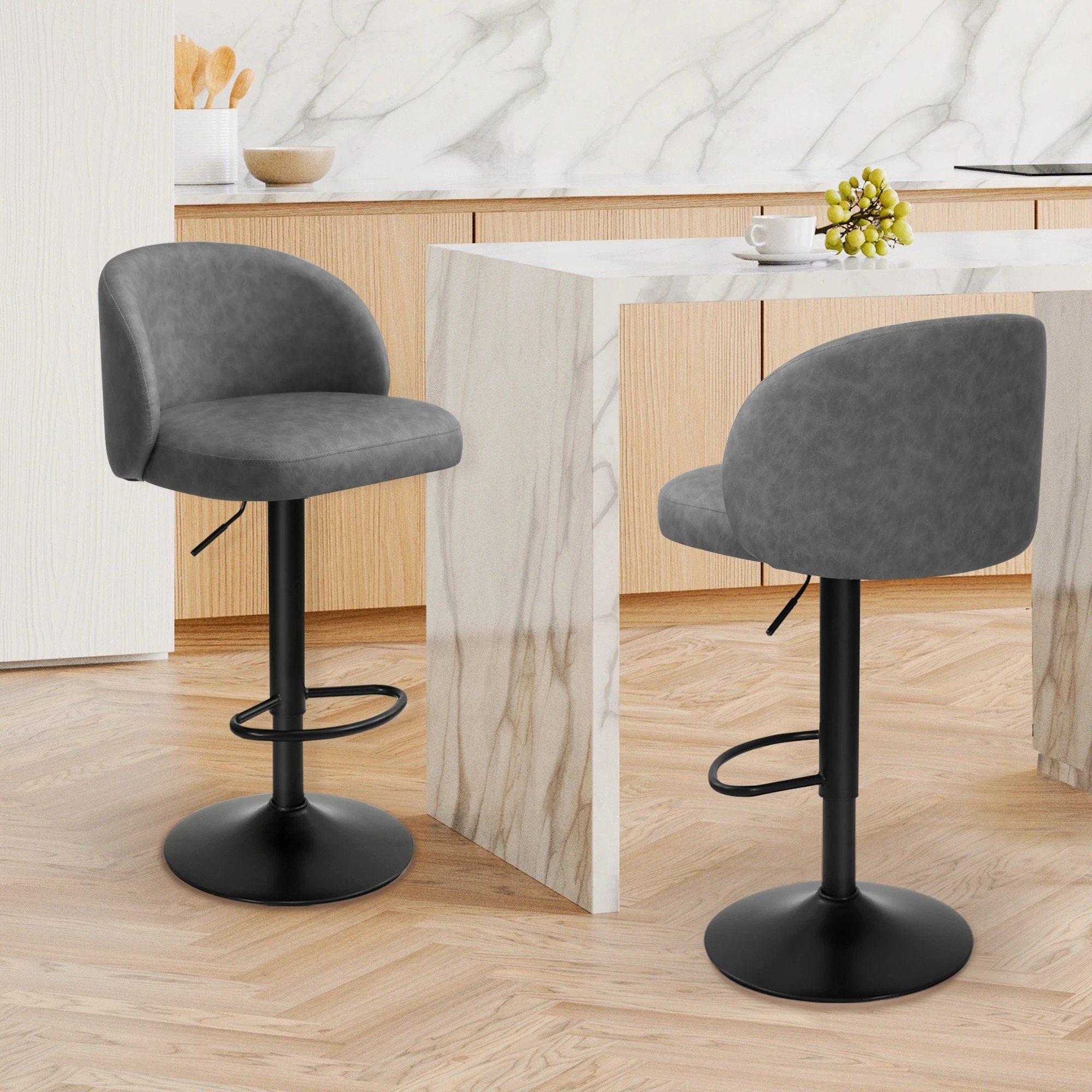 7 Levede 4x Dark Greybar Stool, 7 of 7