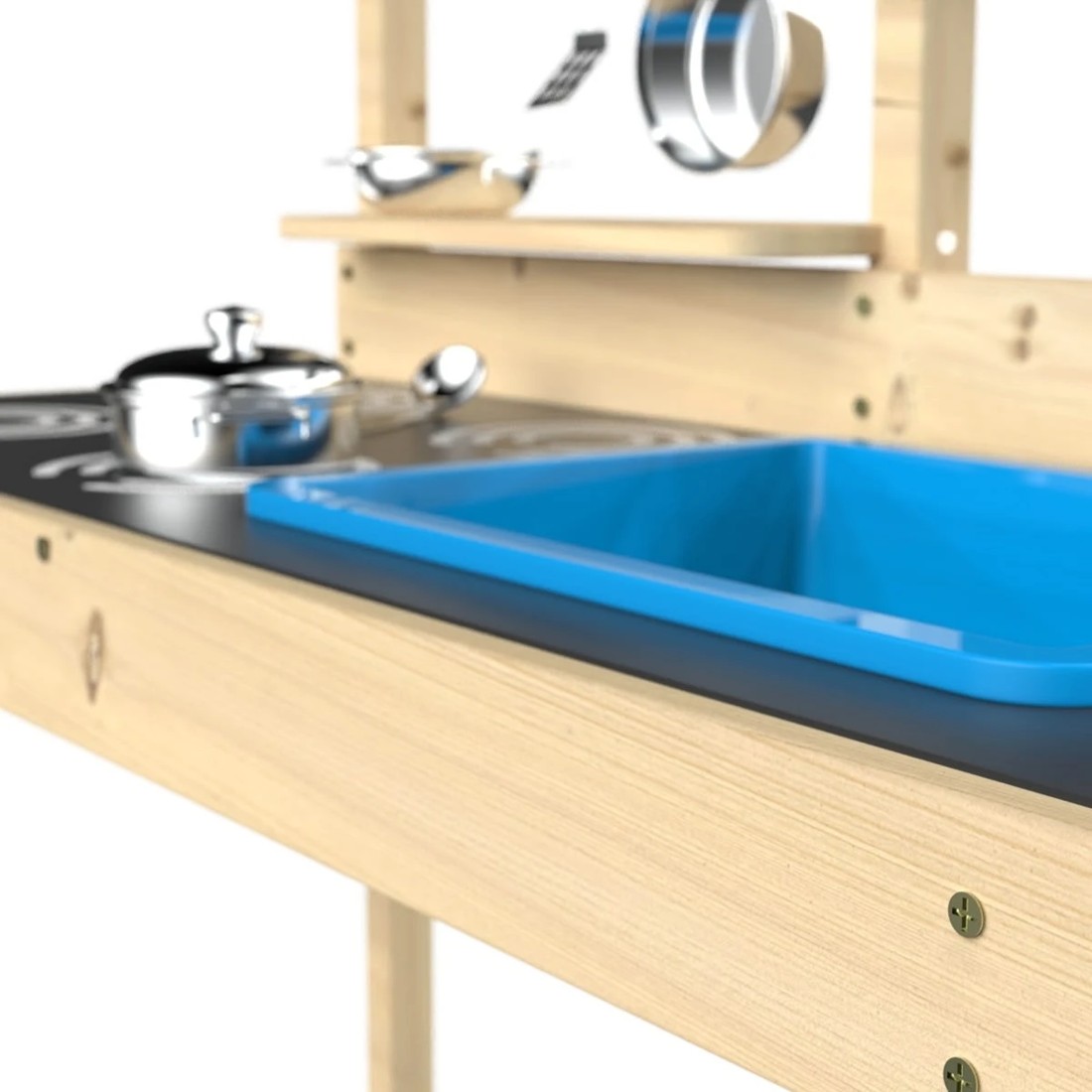 4 Wooden Mud Kitchen Playset, 4 of 4