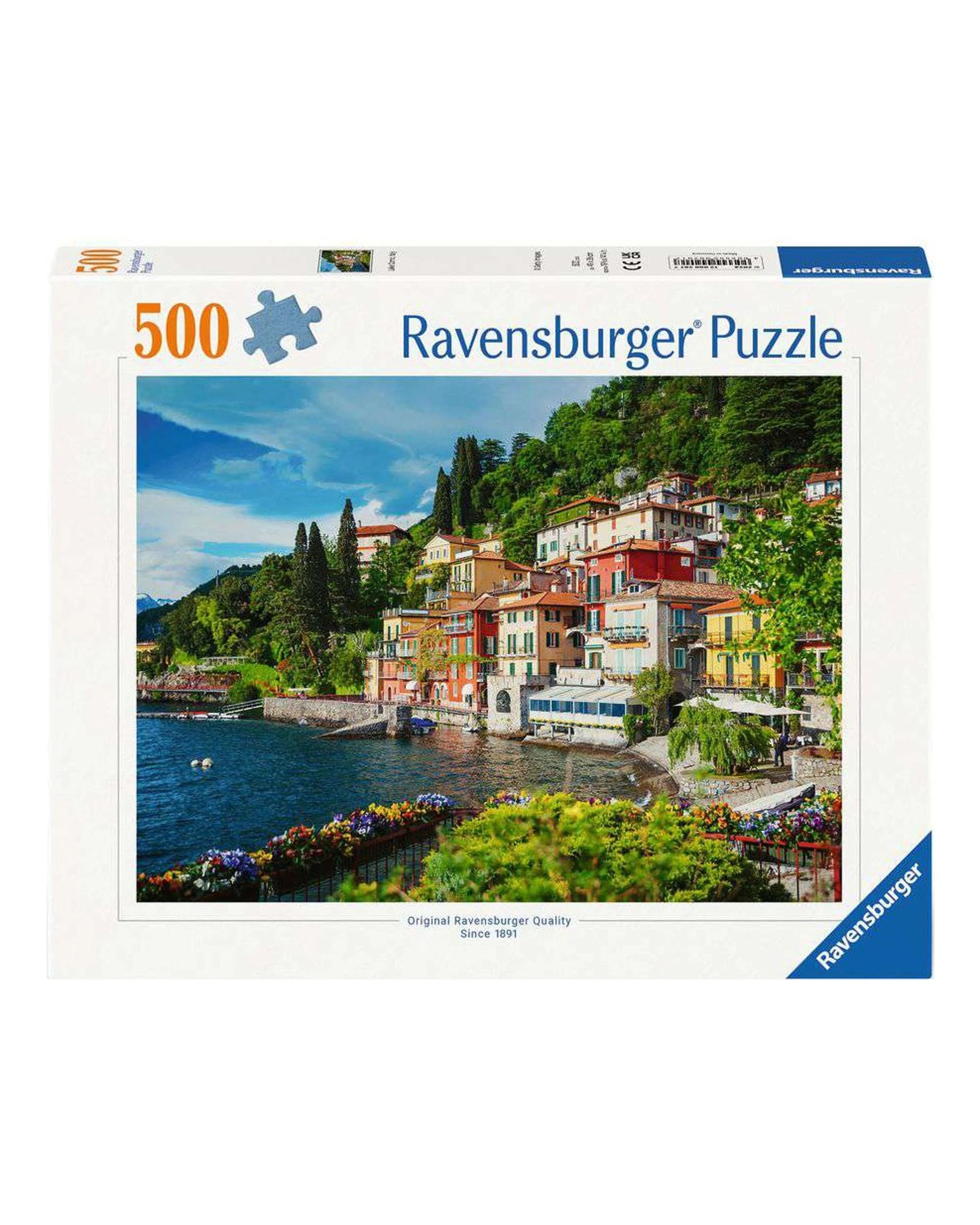 1 Ravensburger Lake Como Italy 500 Piece Jigsaw Puzzle, 1 of 2