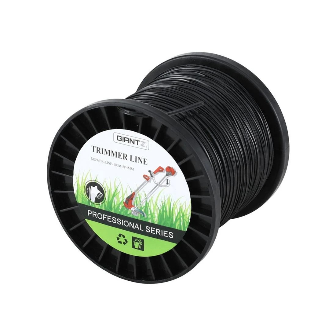 3 Giantz 100M Whipper Snipper Trimmer Line 2.4mm Star Nylon String Cord - Black, 3 of 6