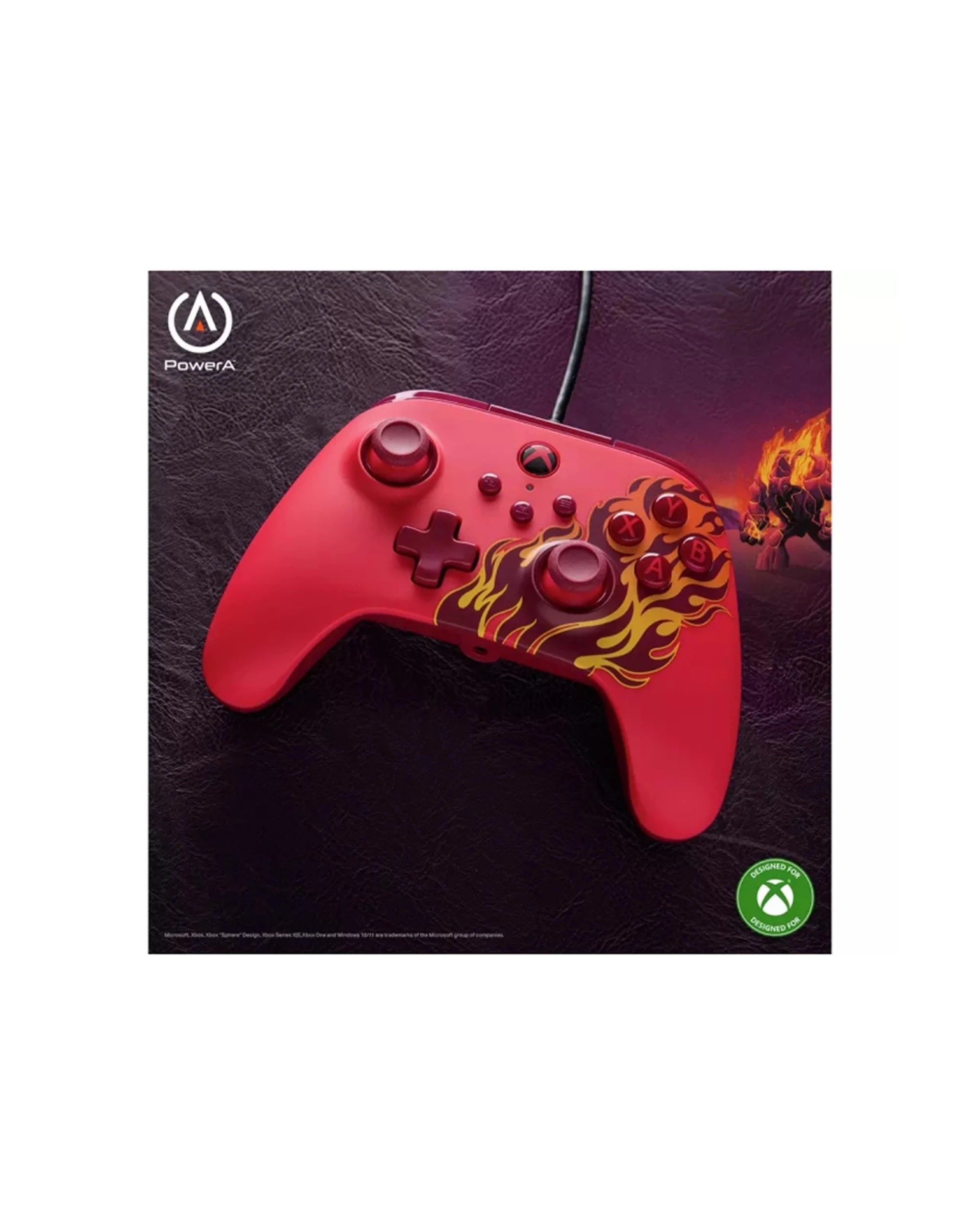 5 PowerA Xbox Series XS Advantage Wired Gaming Controller Blaze 3.5mmJack - Red, 5 of 5