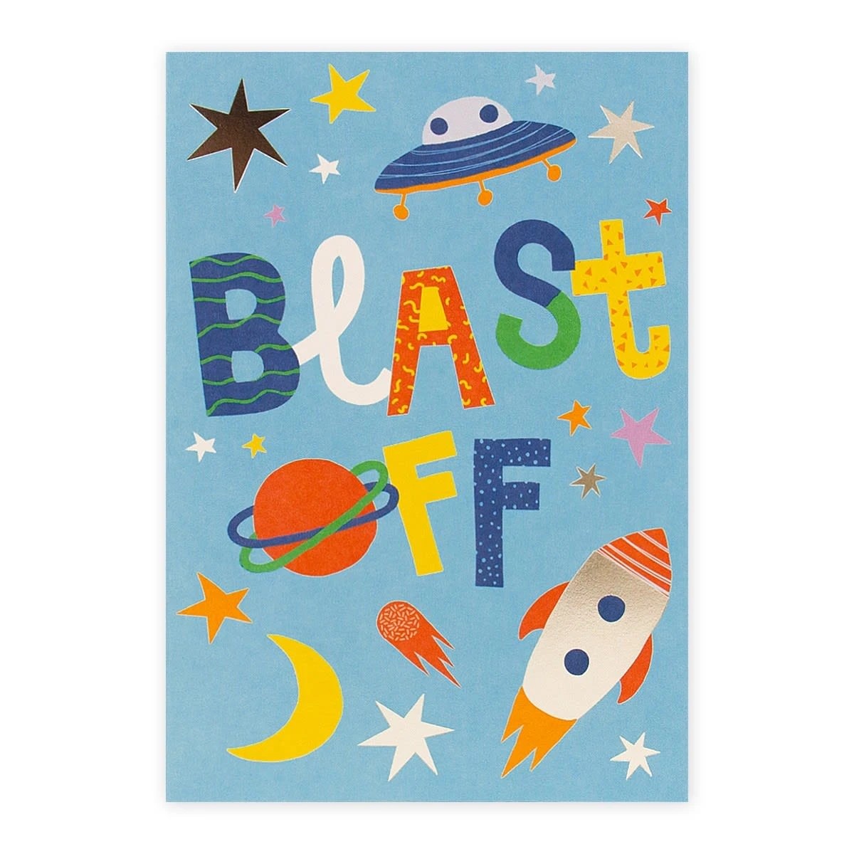 3 Hallmark Birthday Card - Outer Space, 3 of 3