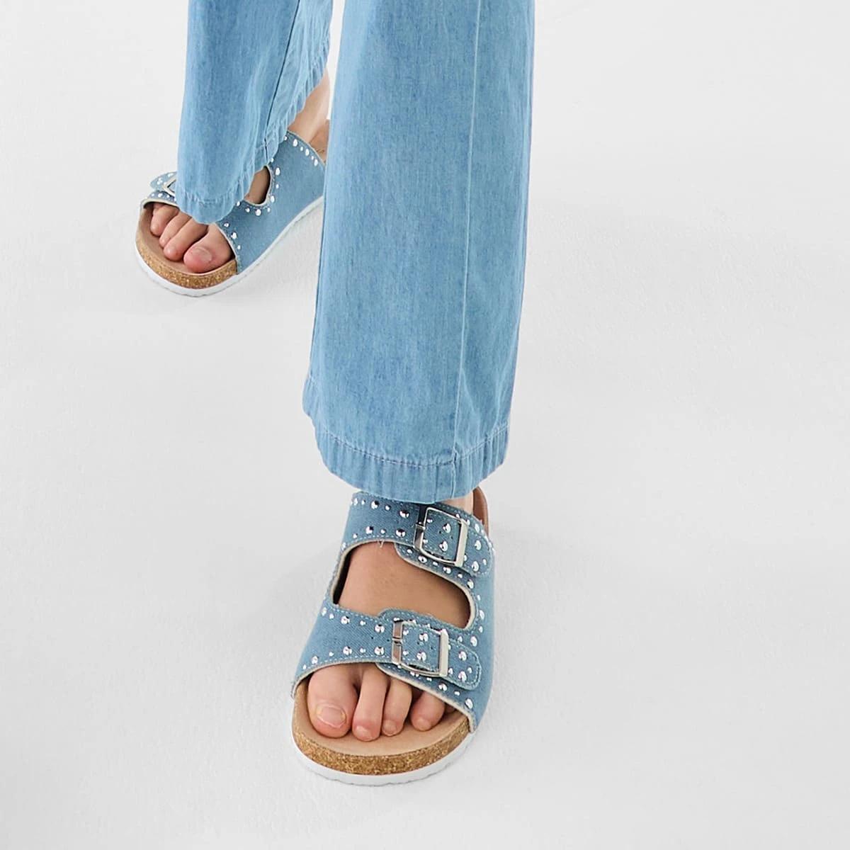 5 Senior Corduroy Sandals Chambray, 5 of 6