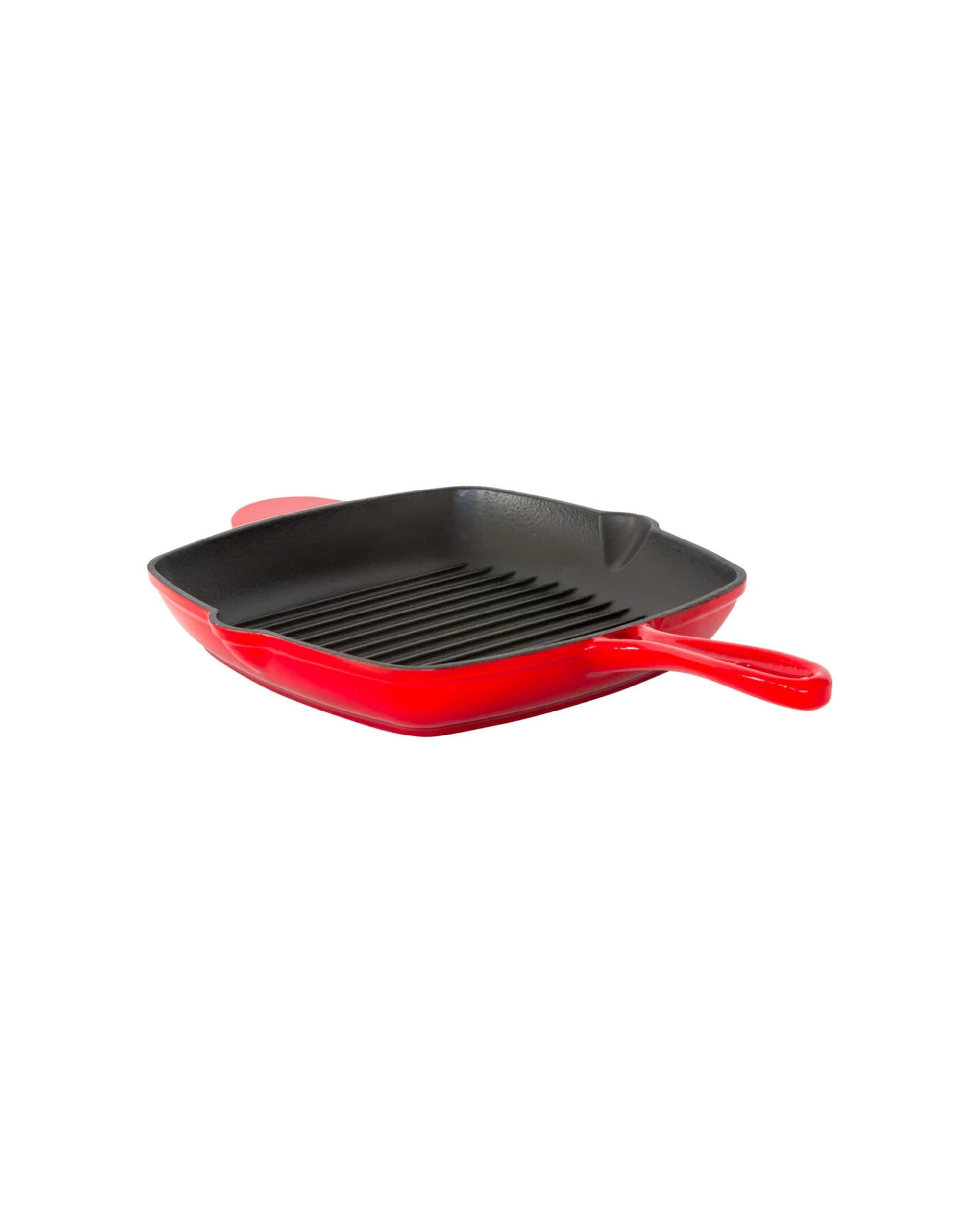 1 Healthy Choice Enamelled Cast Iron Square Grill Frying Pan (44x30x4.7cm) - Red
 - Red, 1 of 3