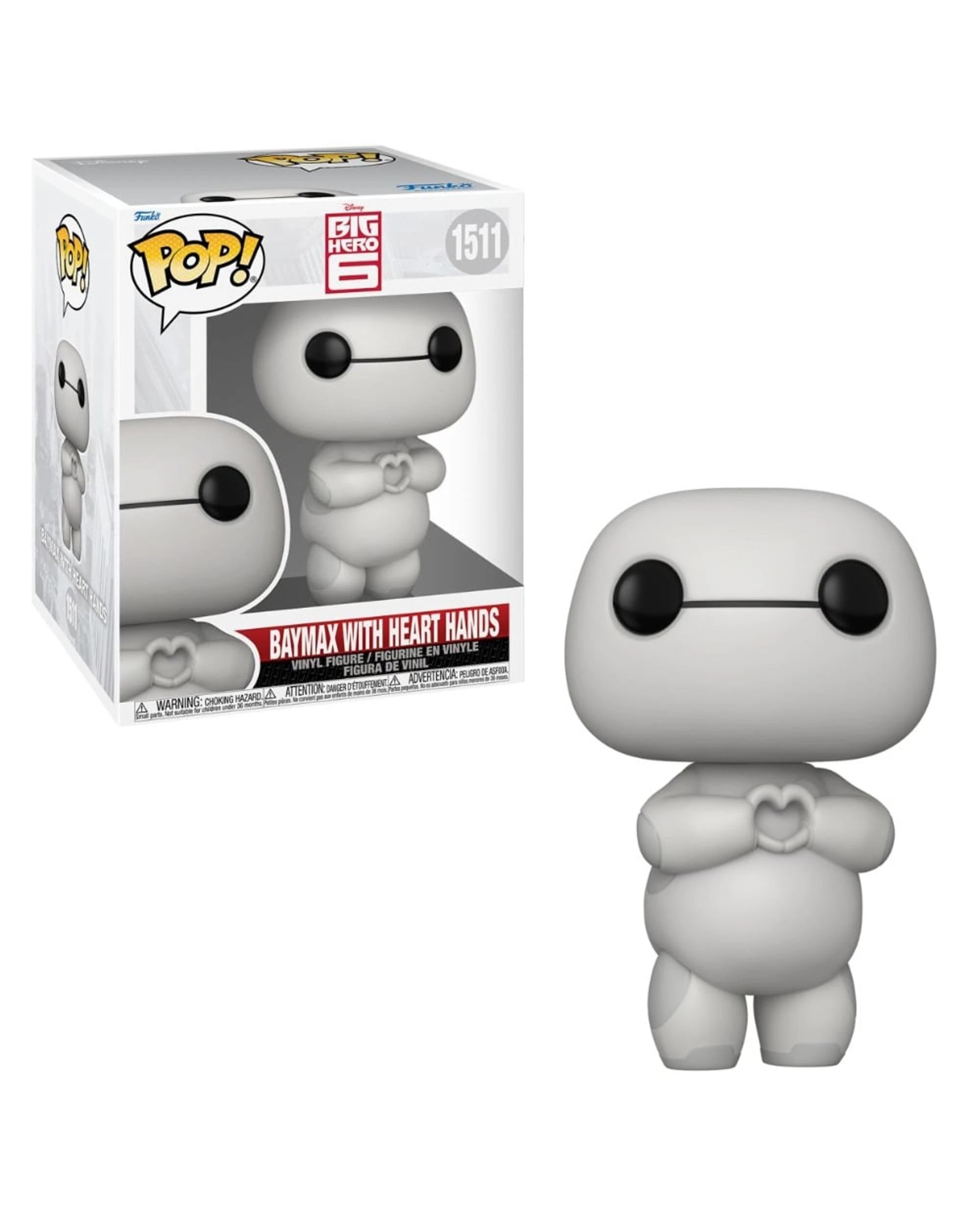 1 Big Hero 6 Baymax with Heart Hands Super Sized 6 inch Funko POP! Vinyl, 1 of 1