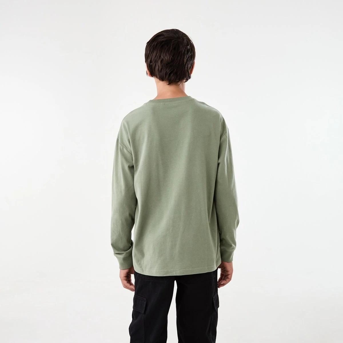 2 Heavyweight Oversized Long Sleeve T-shirt Sea Spray, 2 of 10