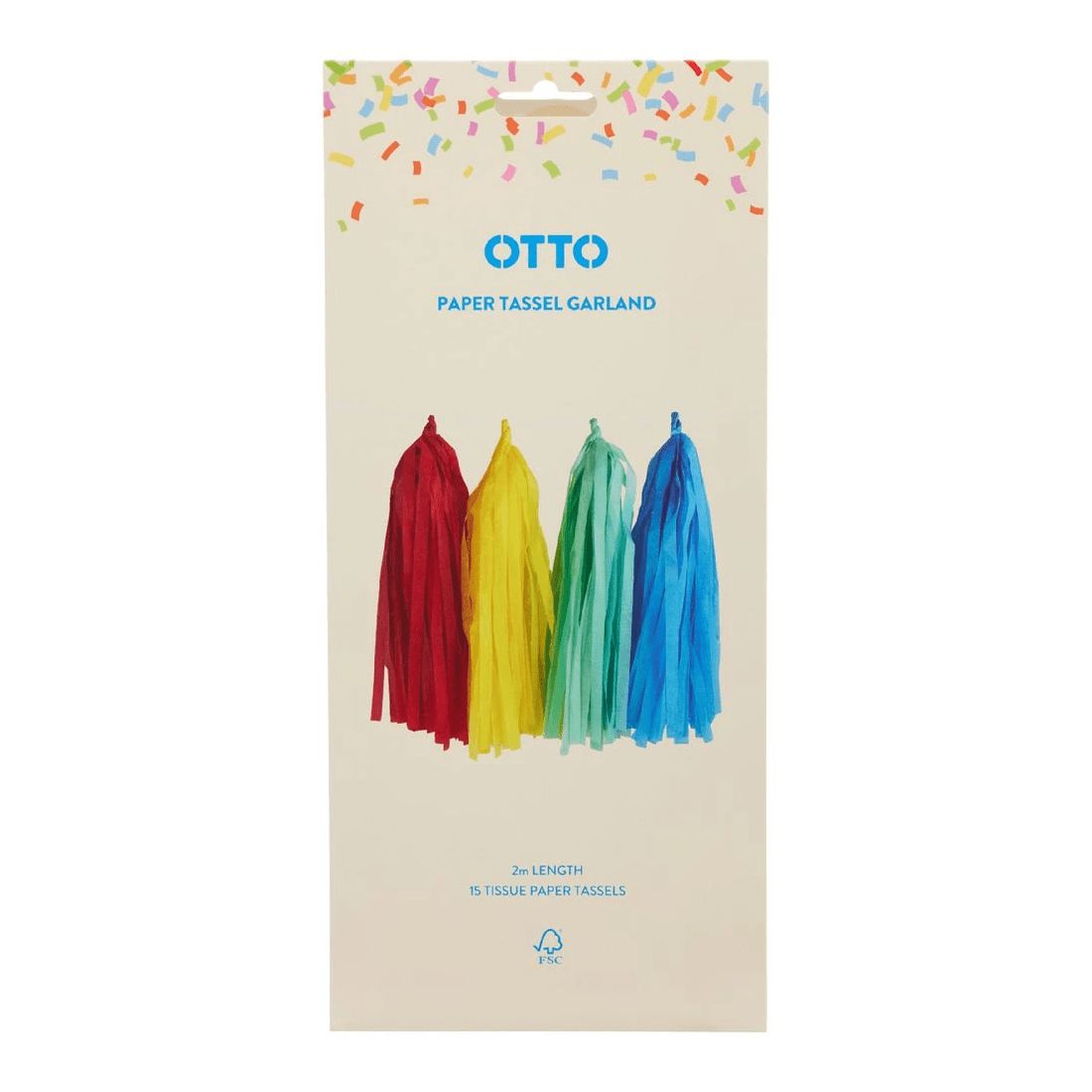 2 Otto Brights Paper Tassel Garland, 2 of 4