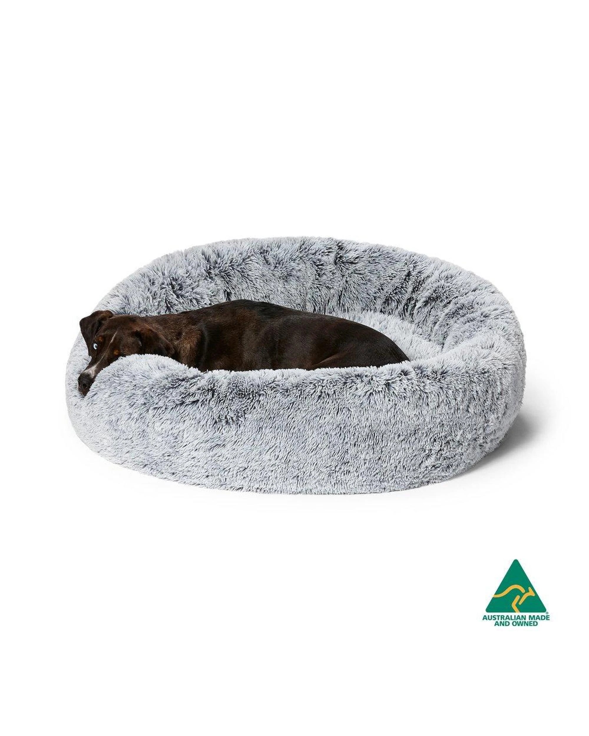 4 Snooza Calming Soothing Cuddler Dog Bed Silver Medium, 4 of 5