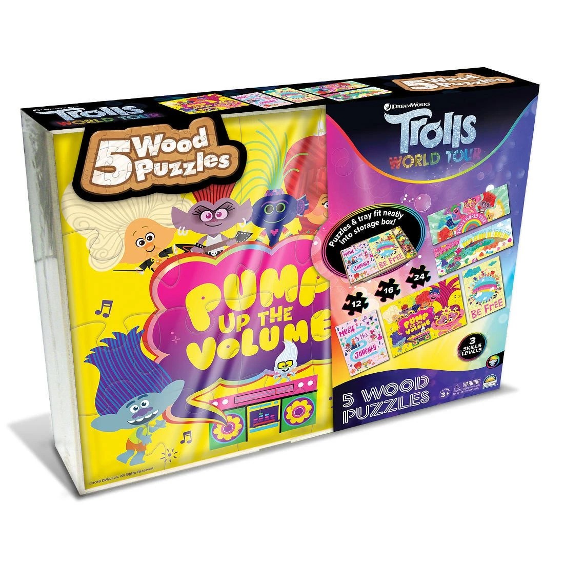 7 Licensed 5 Pack Wood Jigsaw Puzzles - Assorted* - Multi, 7 of 8