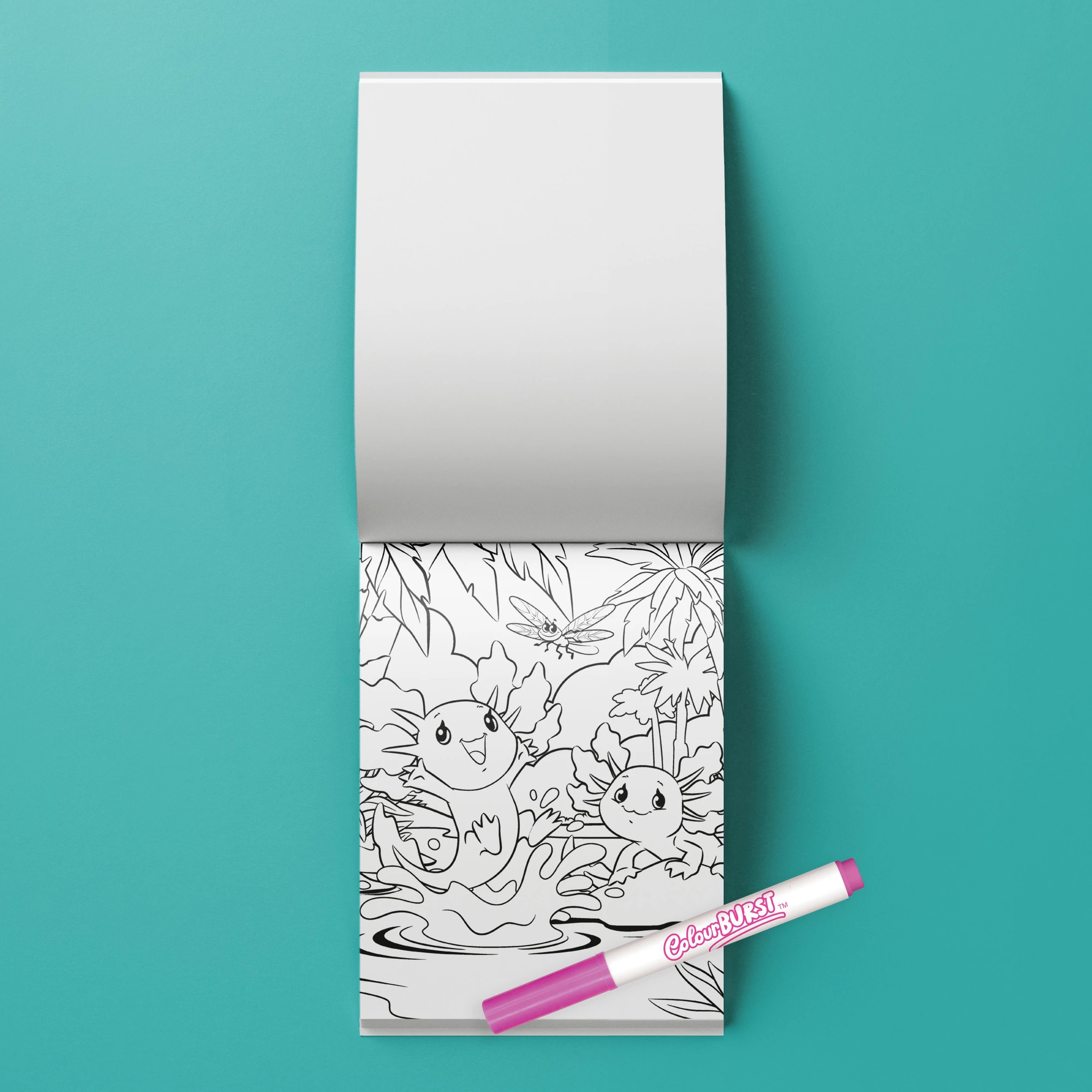 5 INKredibles Mess-Free ColourBurst: Adorable Axolotls Activity Kit - Book, 5 of 6