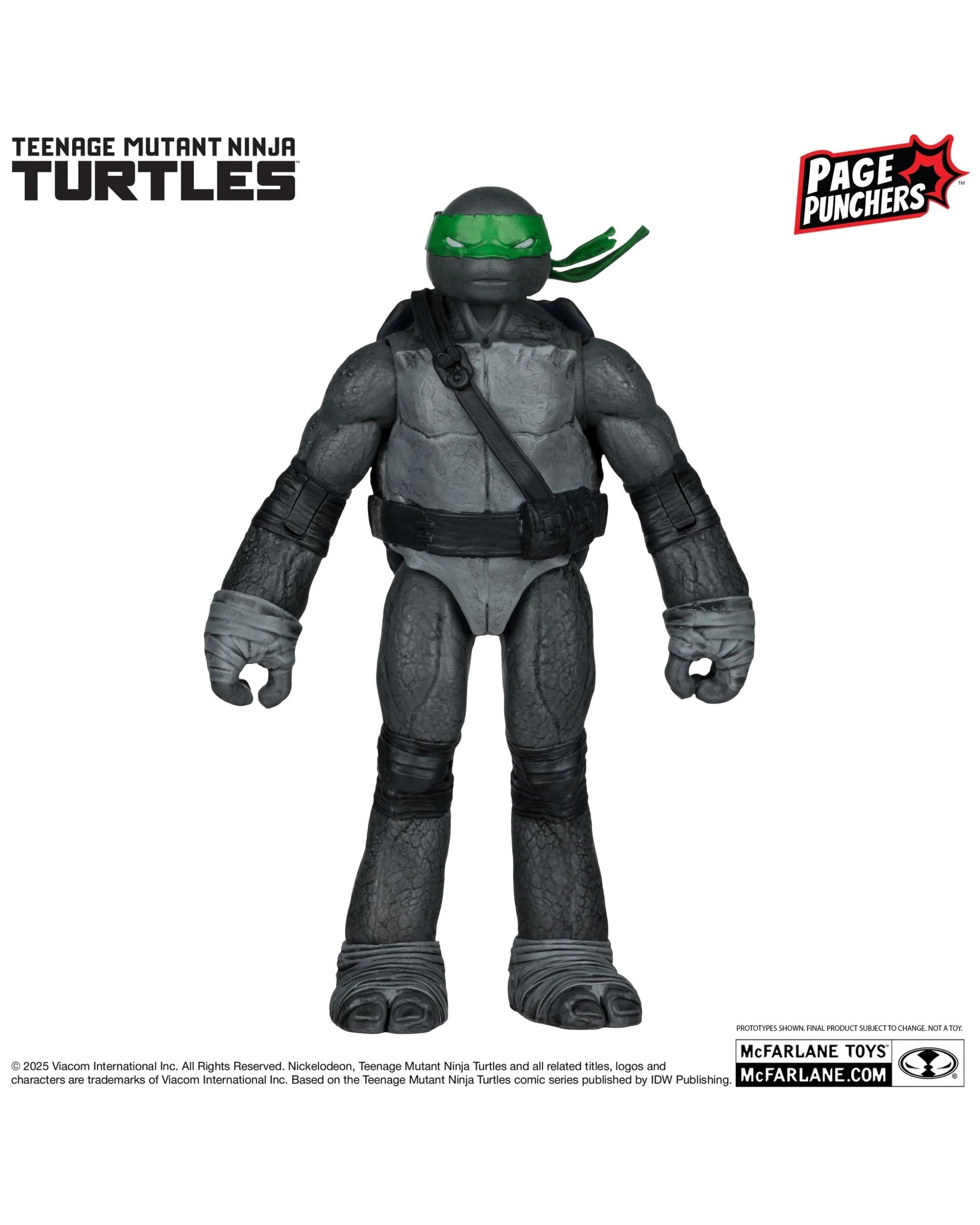 5 Teenage Mutant Ninja Turtles Leonardo Black White and Green Page Punchers Red Platinum Edition 5 inch Figure With Comic, 5 of 9