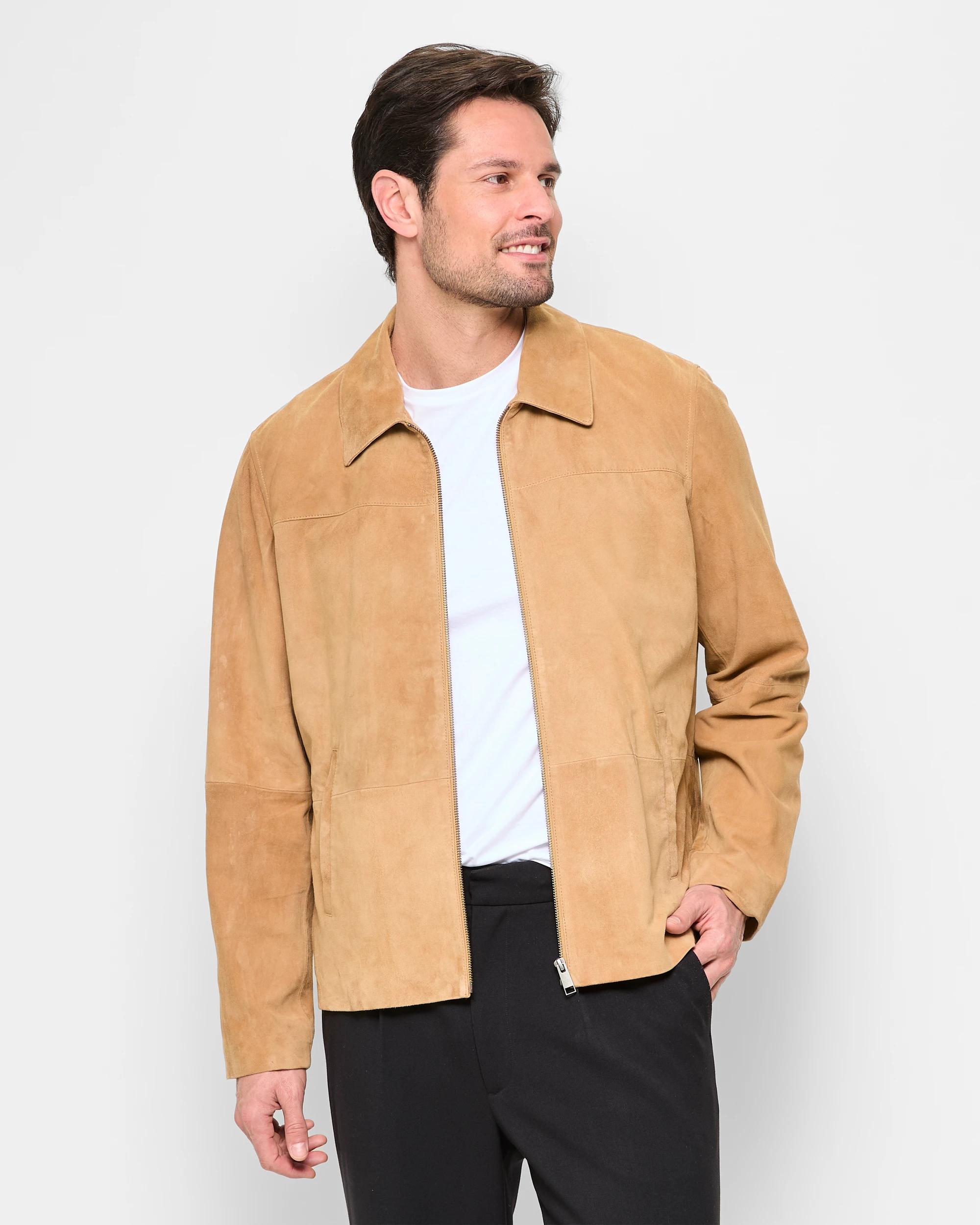 1 Genuine Suede Jacket - Preview CAMEL, 1 of 8