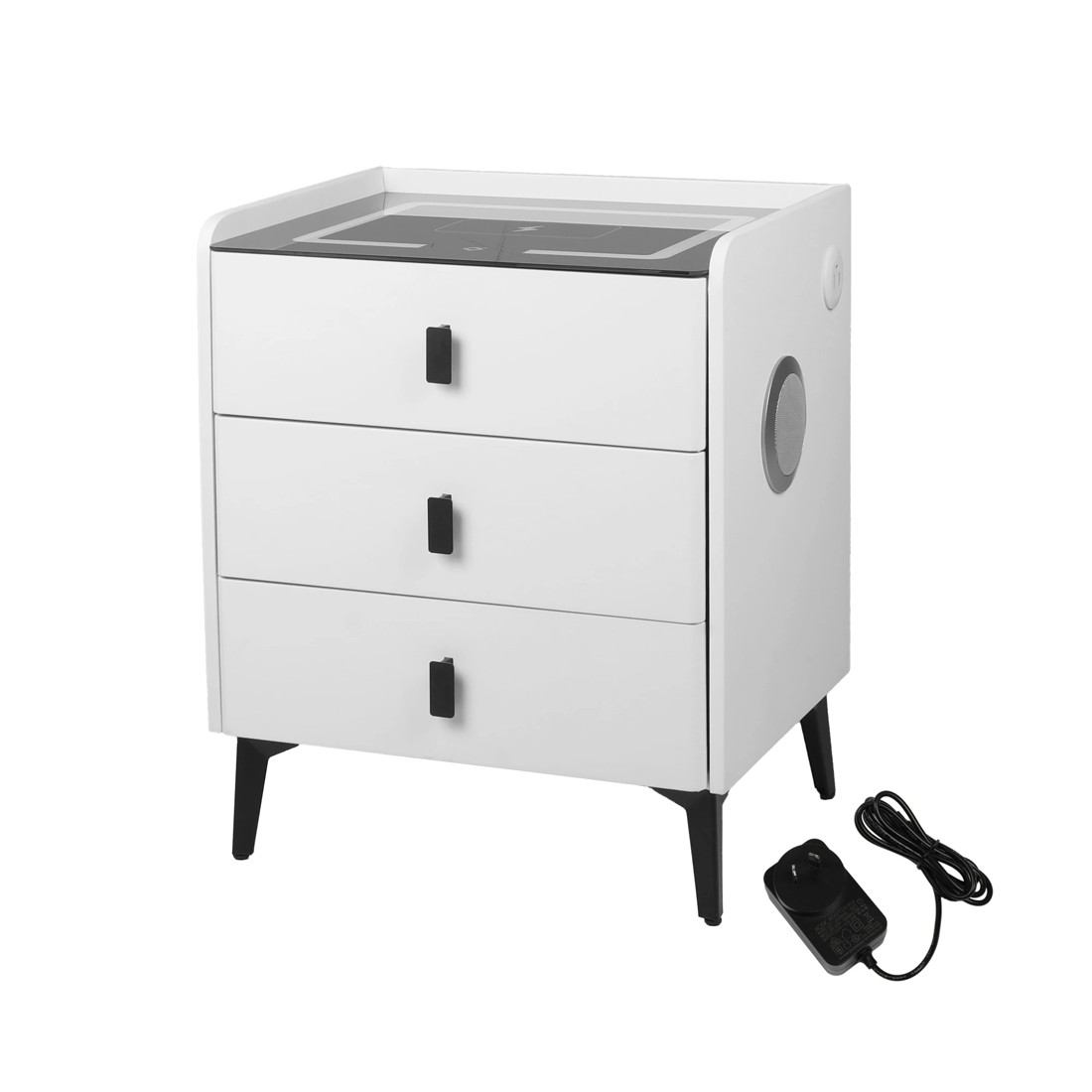 1 Levede Smart Bedside Table 3 Drawers, 1 of 4