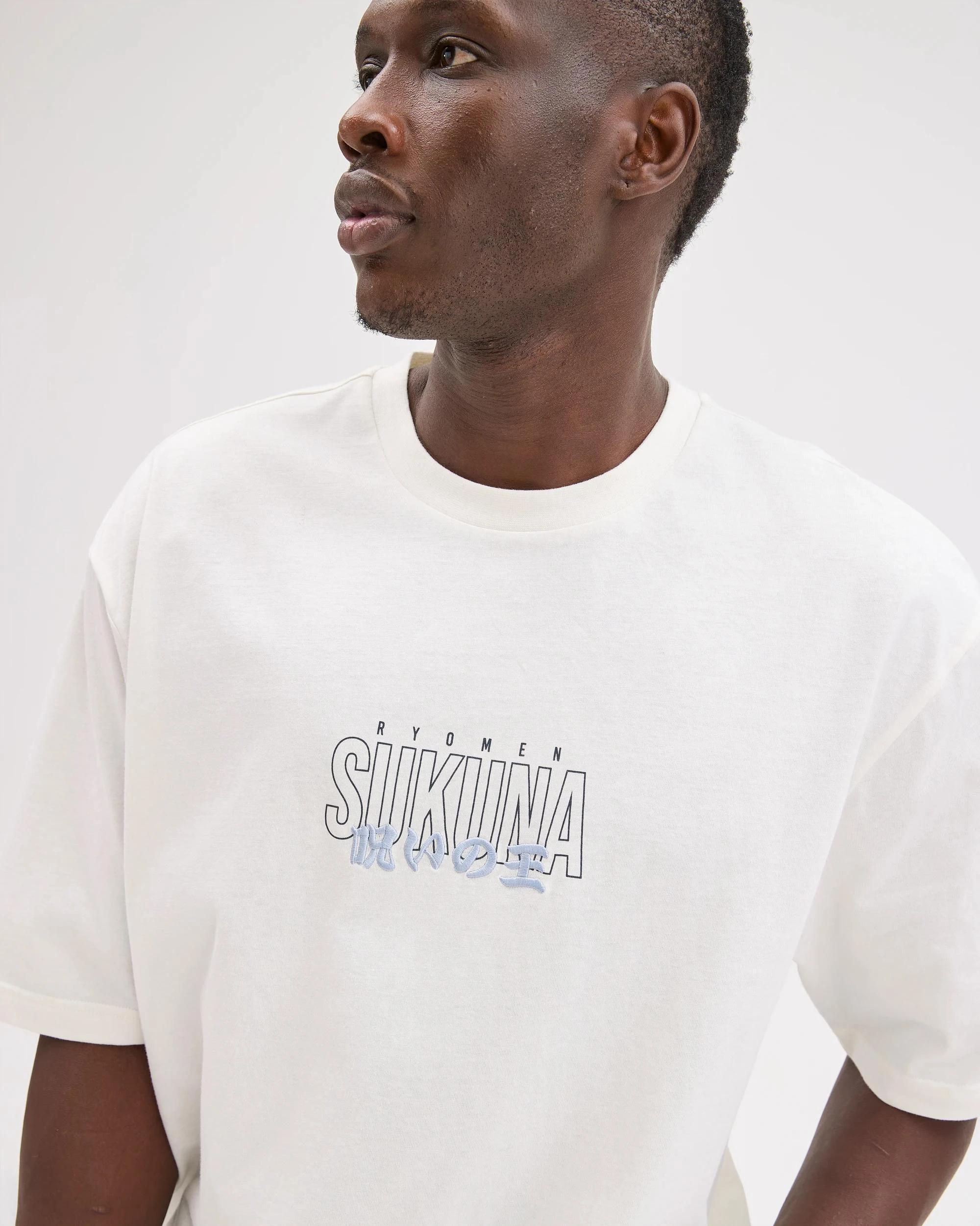 3 Licensed Jujutsu Sukuna Australian Cotton T-Shirt OFF WHITE, 3 of 7