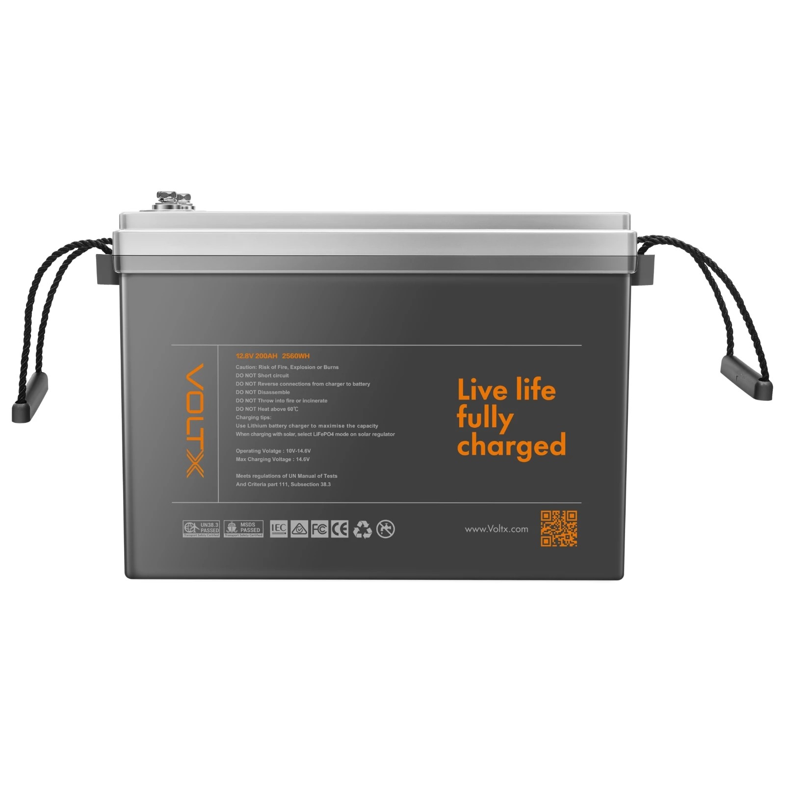 3 VoltX 12V 200Ah 2560Wh LiFePO4 Battery, 200A BMS, Caravan & Off-Grid, 3 of 10