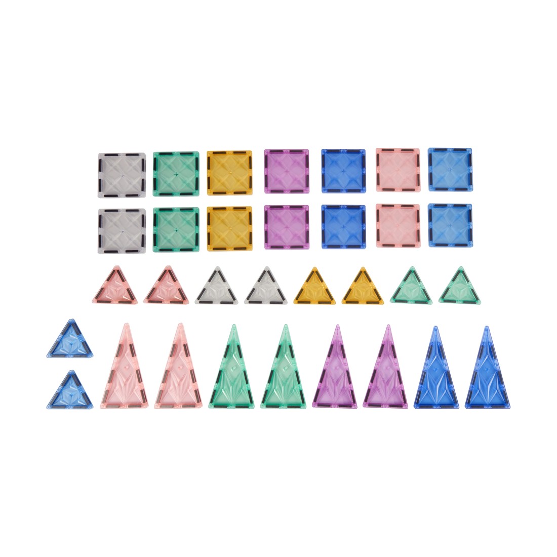 5 32 Piece Pastel Magnetic Tiles Set, 5 of 7