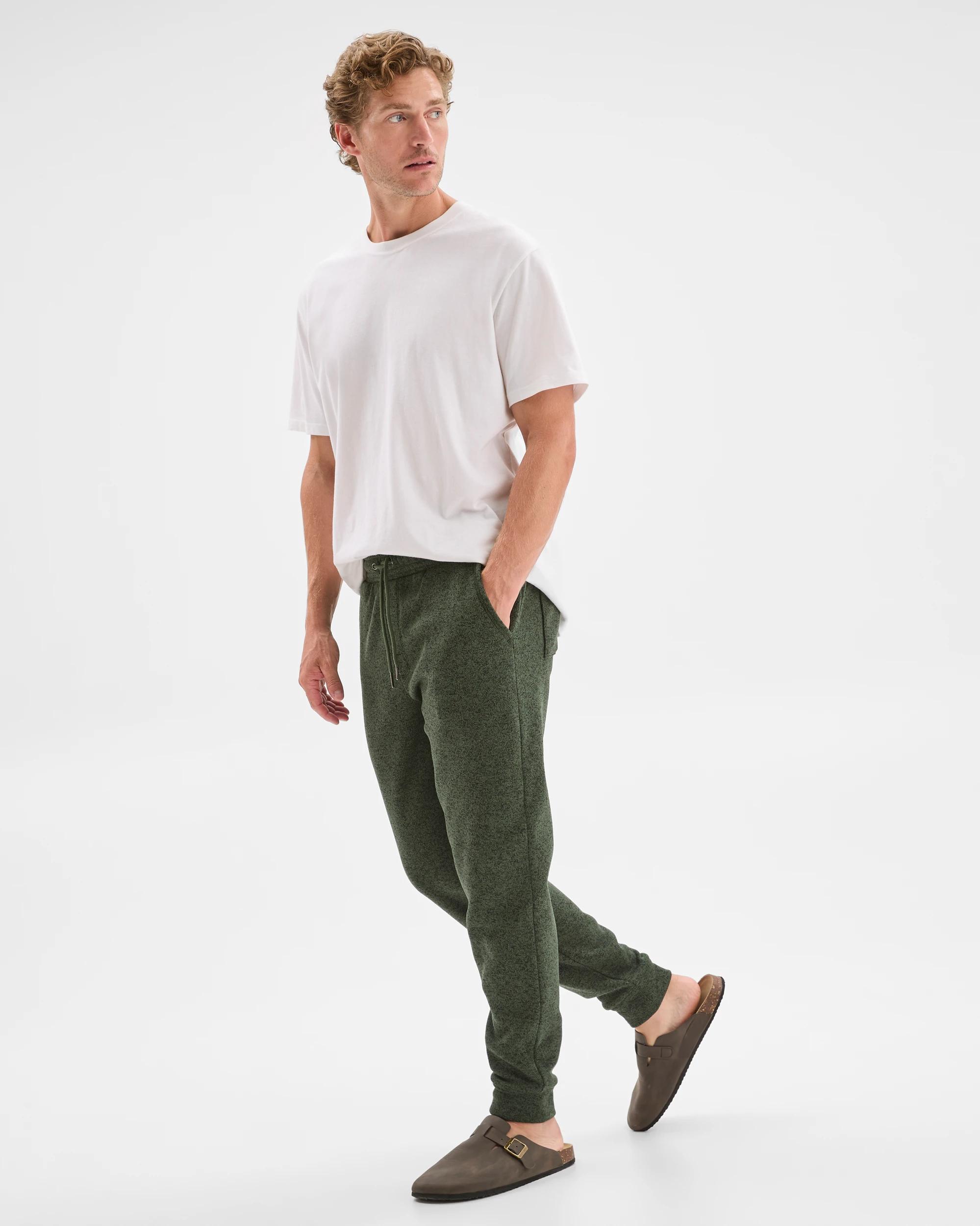 4 Target Man Cuffed Full Length Trackpants GREEN MARLE, 4 of 7