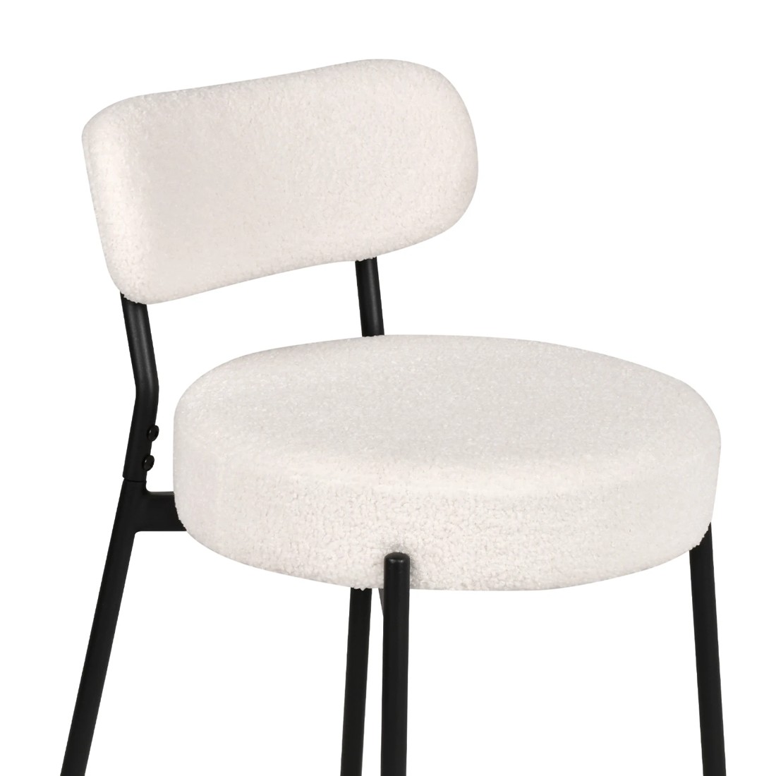 5 Advwin Bar Stools Set of 2 Boucle Kitchen Counter Stools, 5 of 10