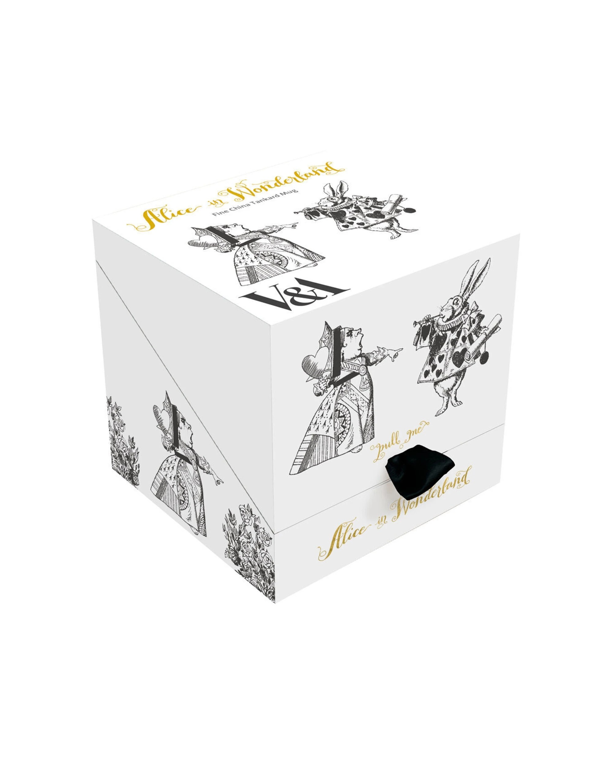 4 Mikasa V&A Alice In Wonderland 2PK Tankyard Coffee Mugs Fine China Set - White, 4 of 5