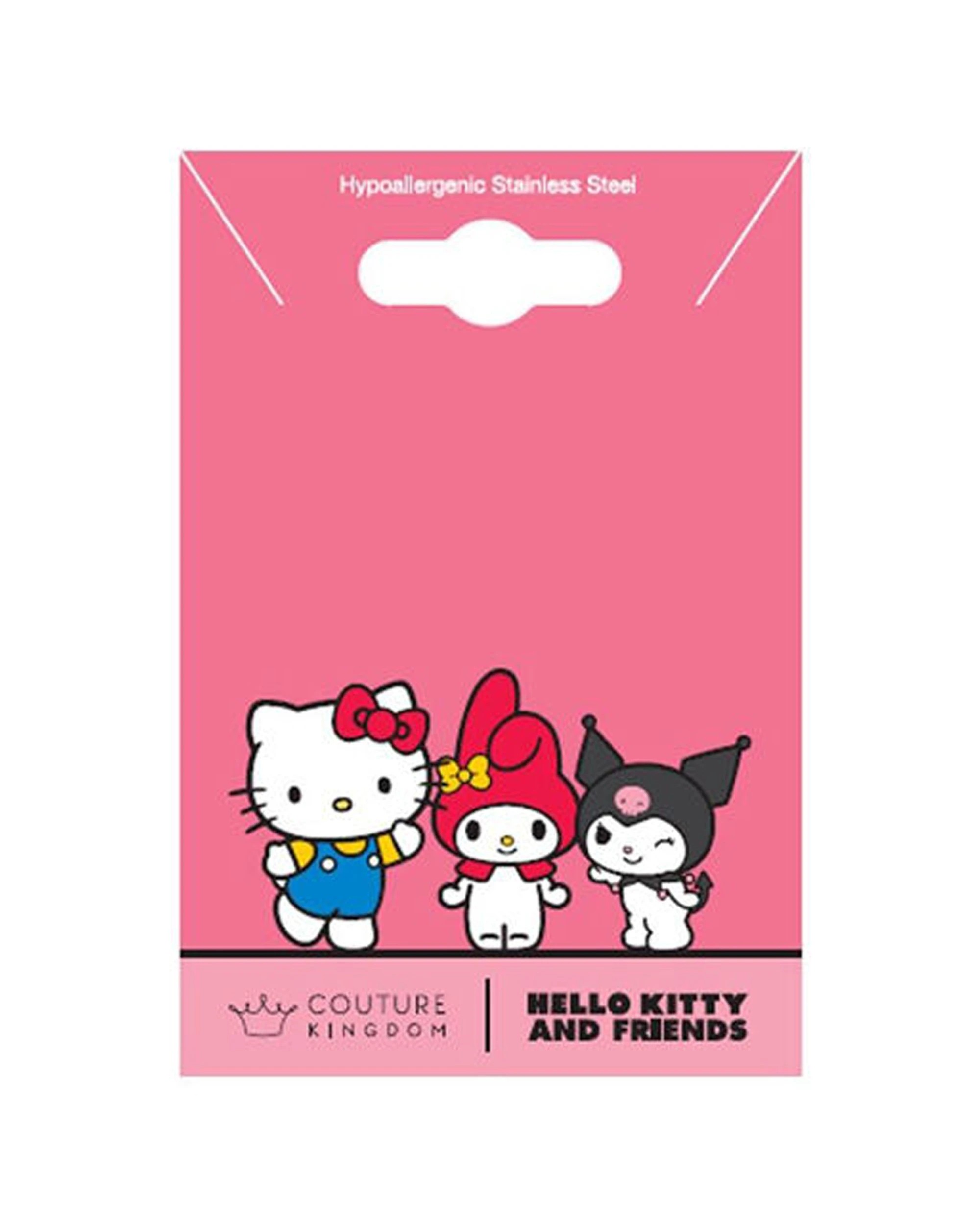 4 Sanrio 2PK ECC Cinnamoroll & Kuromi Head Necklace Plated Stainless Steel Set - Multi - Multi, 4 of 4