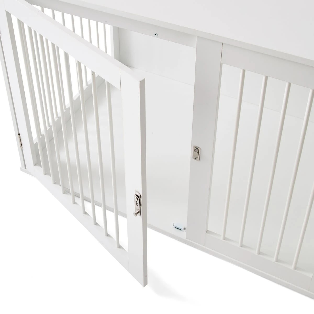 7 Pet Crate Wooden - Extra Large, White, 7 of 9