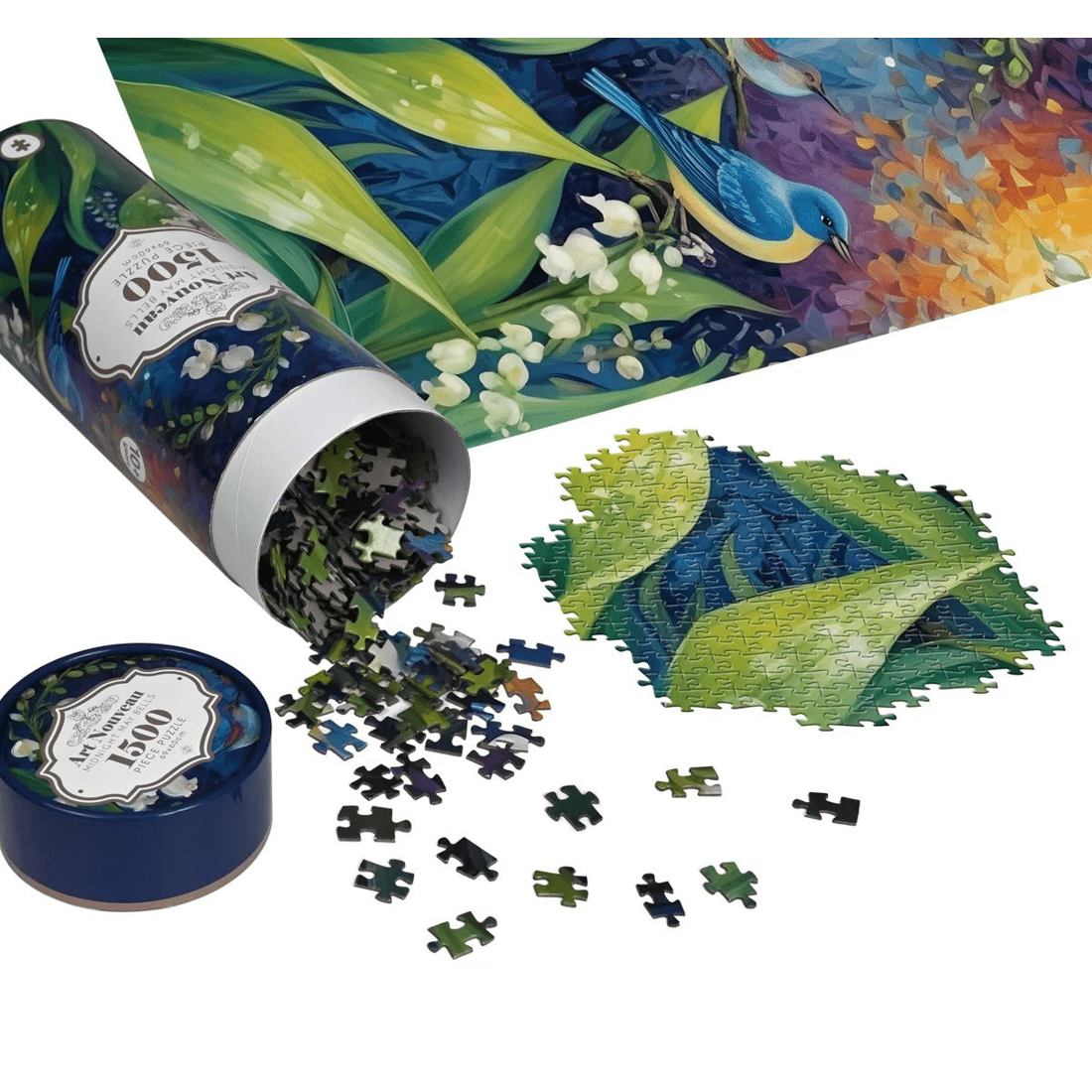 4 1500 Piece Art Nouveau Puzzles - Assorted, 4 of 9