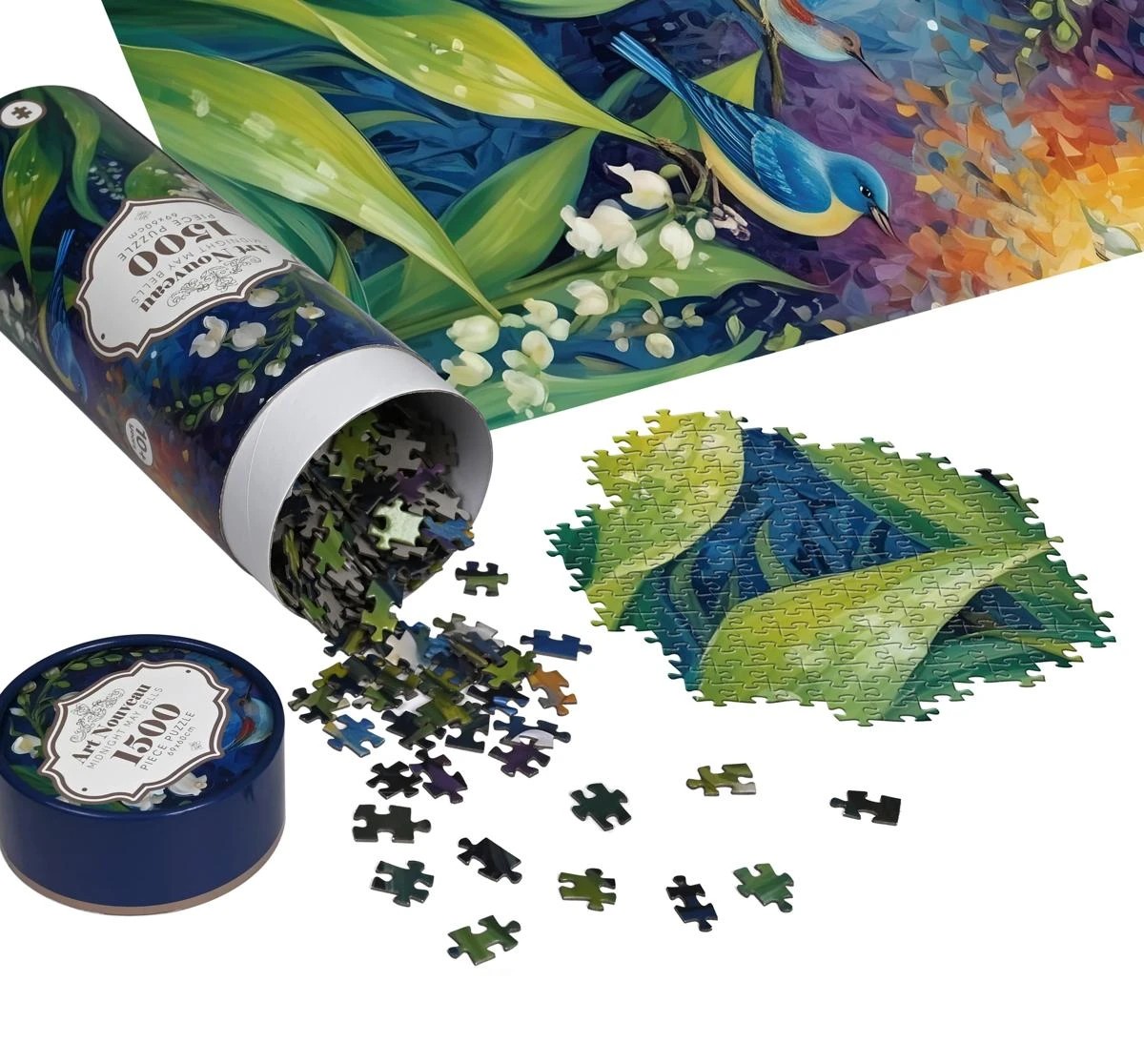 4 1500 Piece Art Nouveau Puzzles - Assorted, 4 of 9