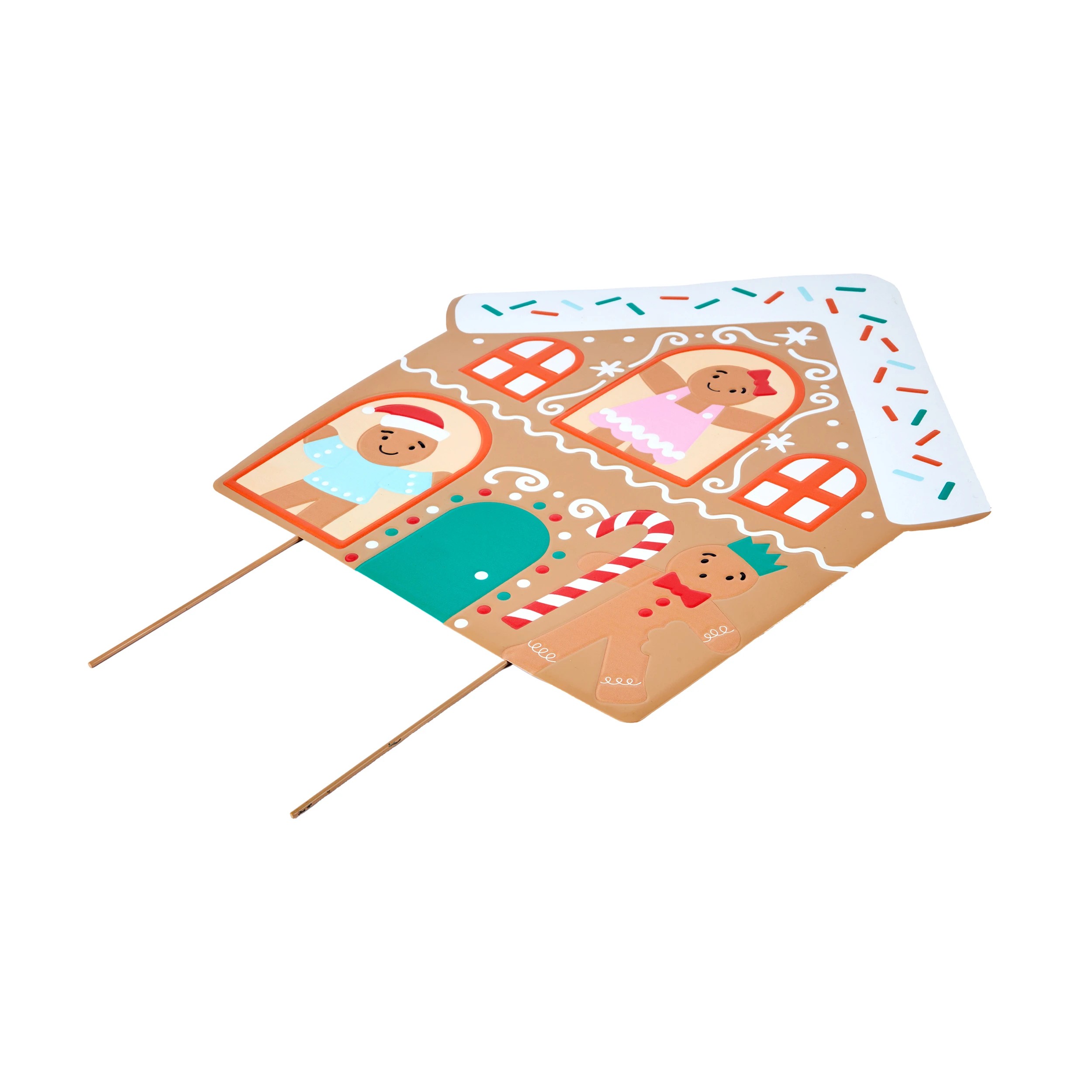 2 Large Christmas Gingerbread House Stake, 2 of 4
