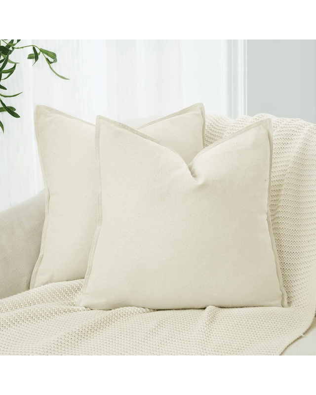 Gioia Casa 2-Pack Linen-Cotton Blend Cushion Covers 45x45cm - L